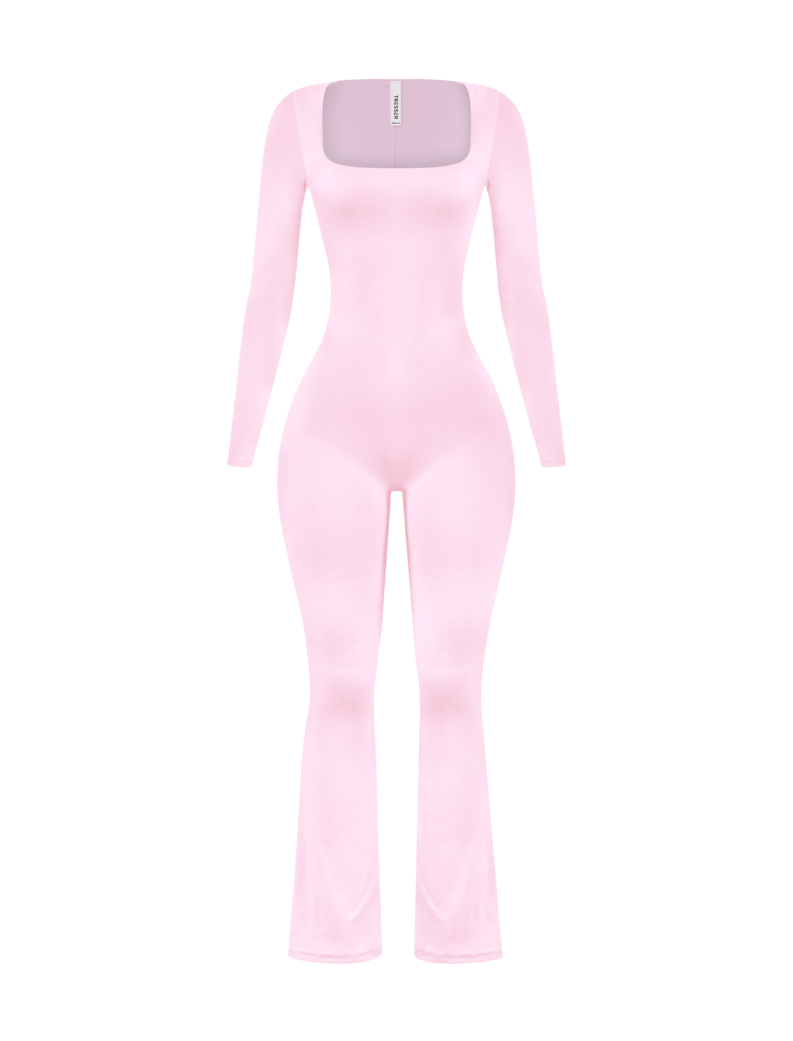 Kaysen Long Sleeve Jumpsuit (Baby Pink)