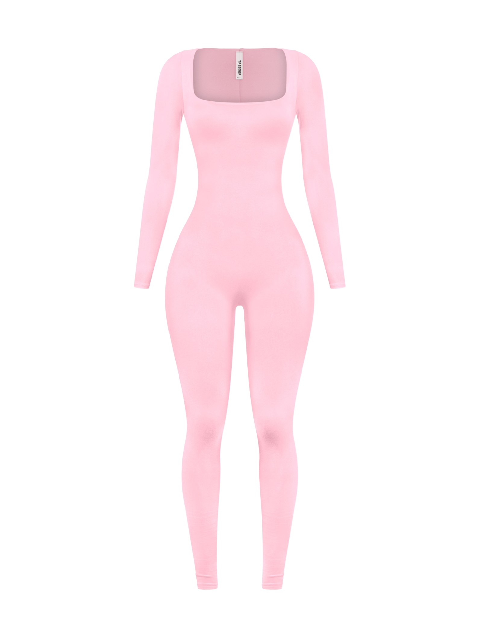Alessia Long Sleeve Jumpsuit (Light Pink)