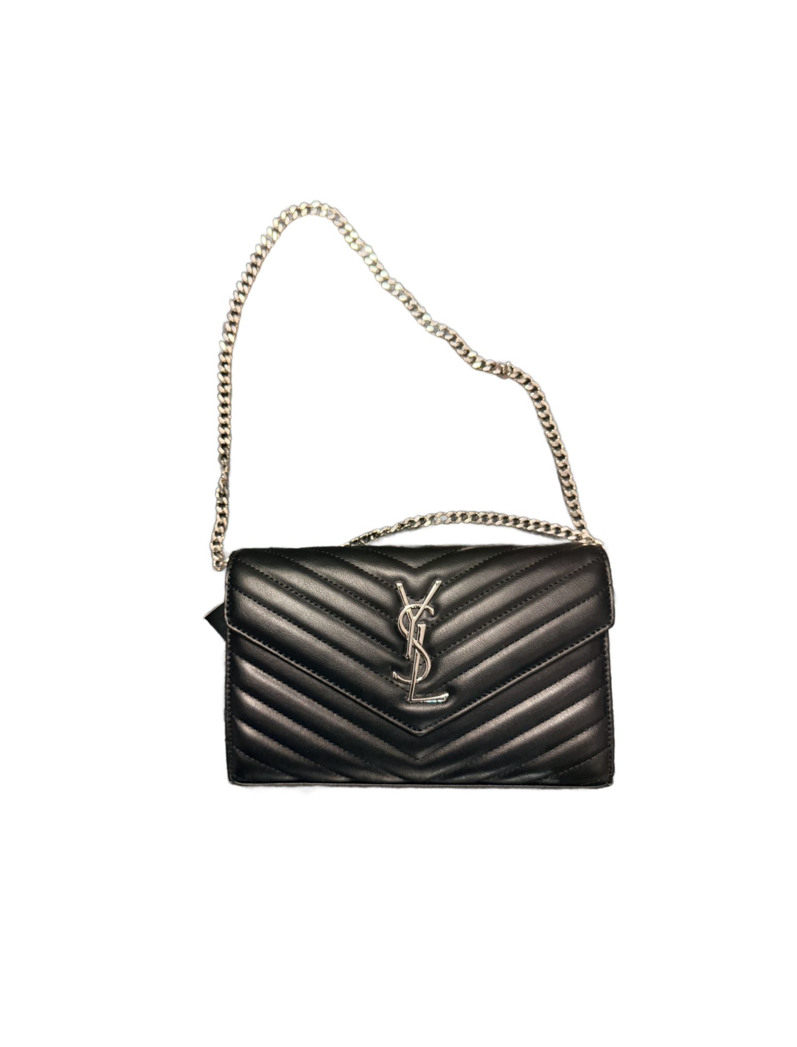 Laurent Crossbody Bag (Black/Silver)
