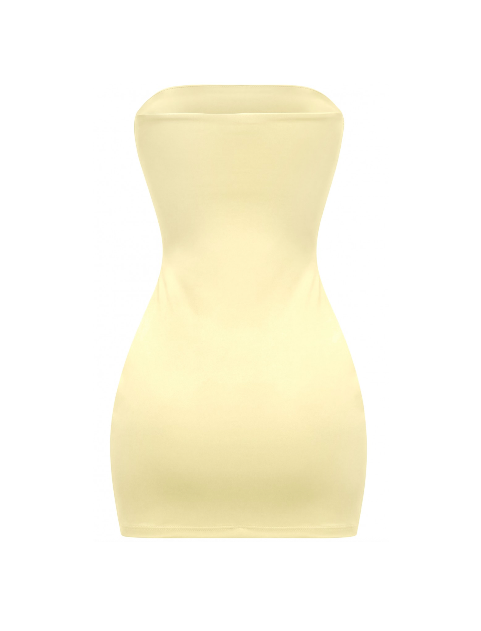 Dominican Tube Mini Dress
 (Light Yellow)