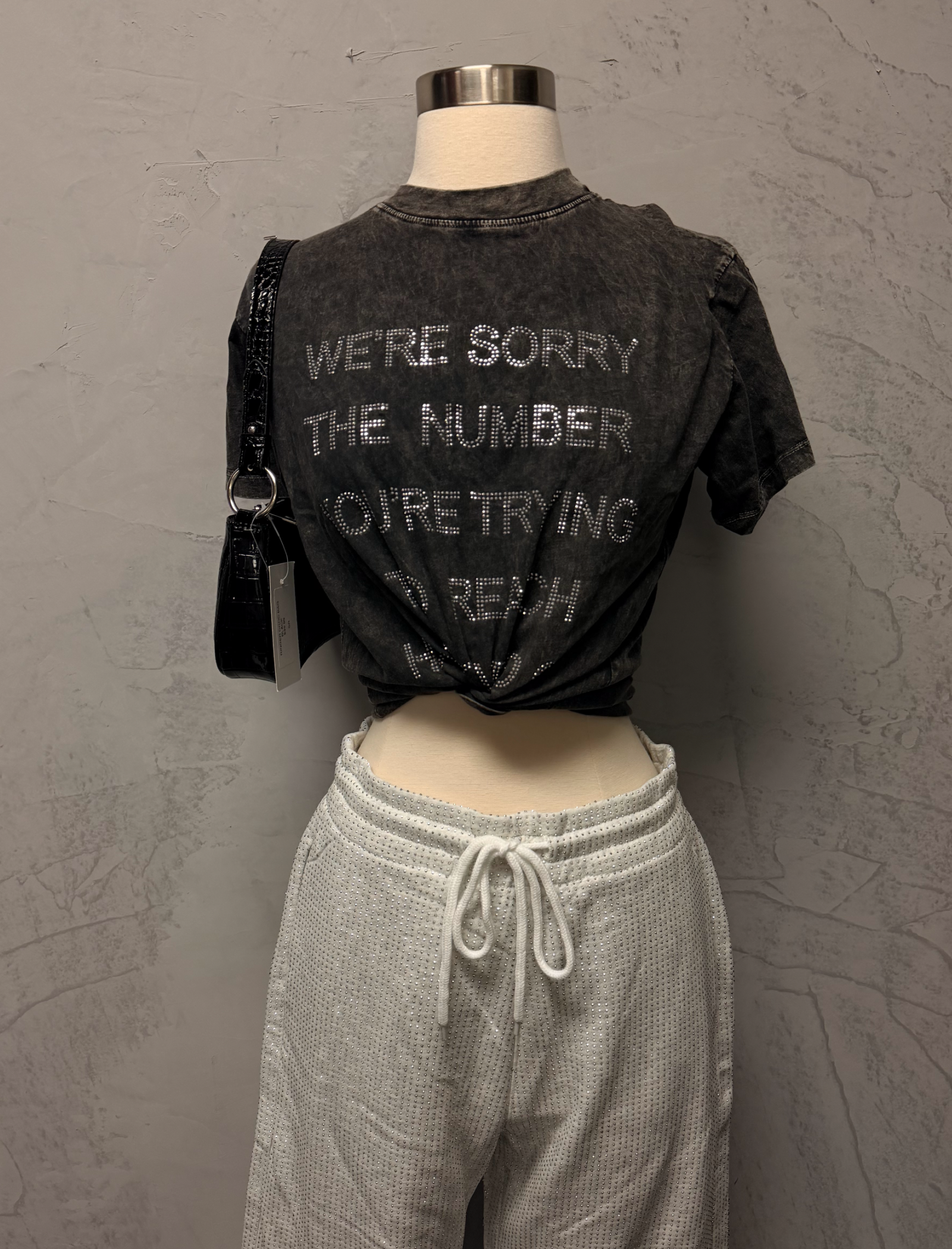 We're Sorry Top (Black)