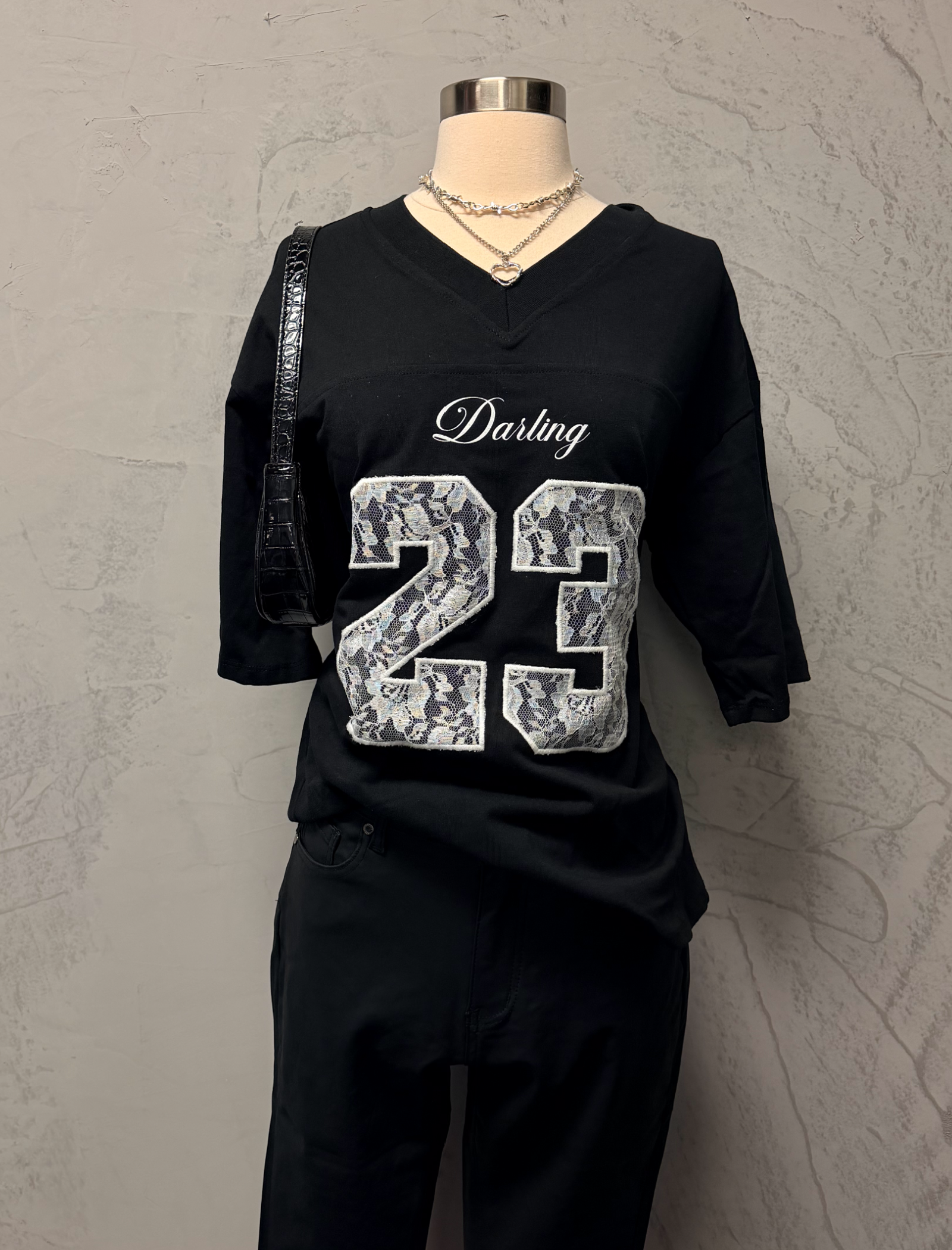 Darling Jersey Top (Black)