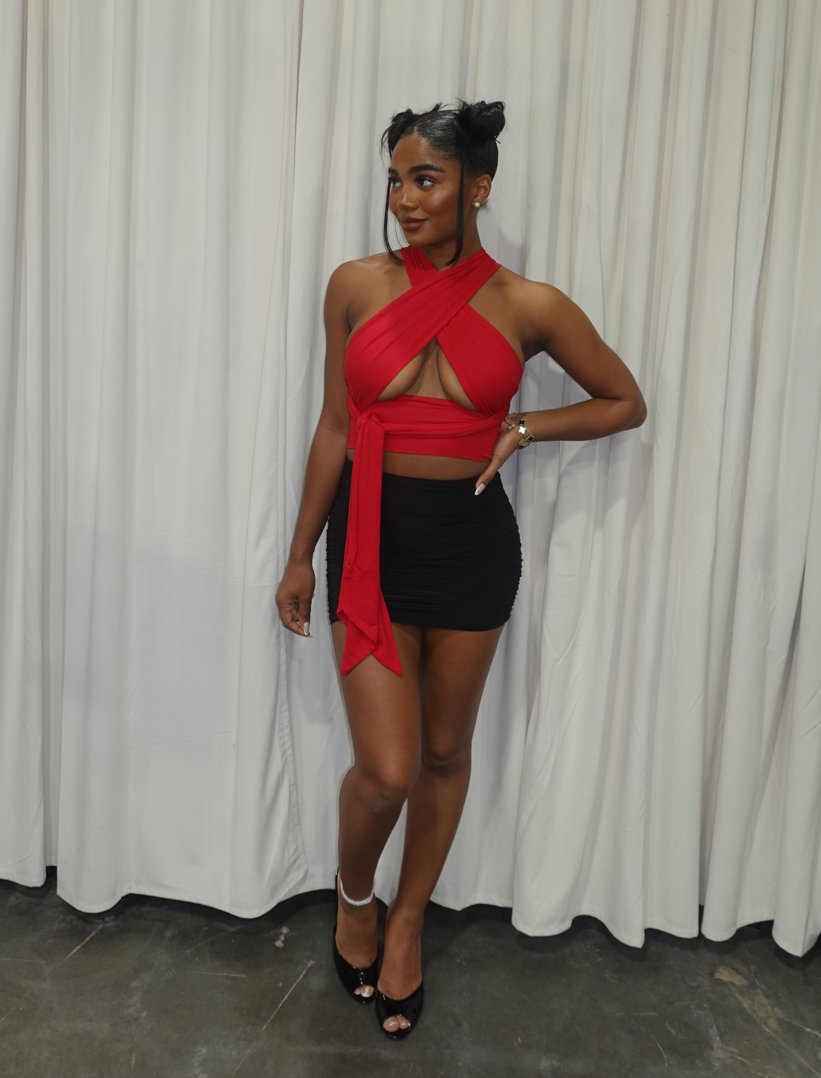 Lera Wrap Top 2.0 (Red)