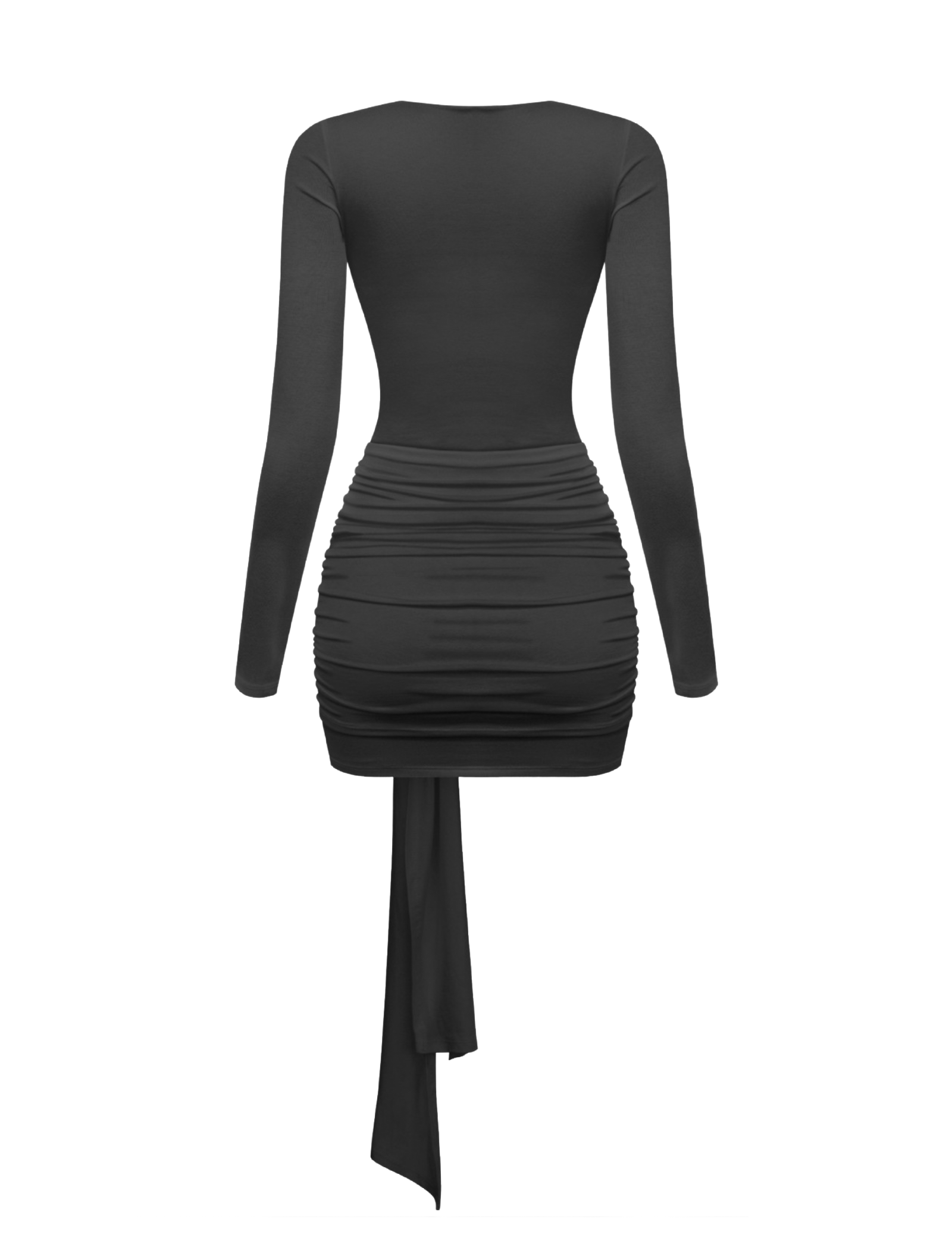 Lexi Long Sleeve Mini Dress (Black)