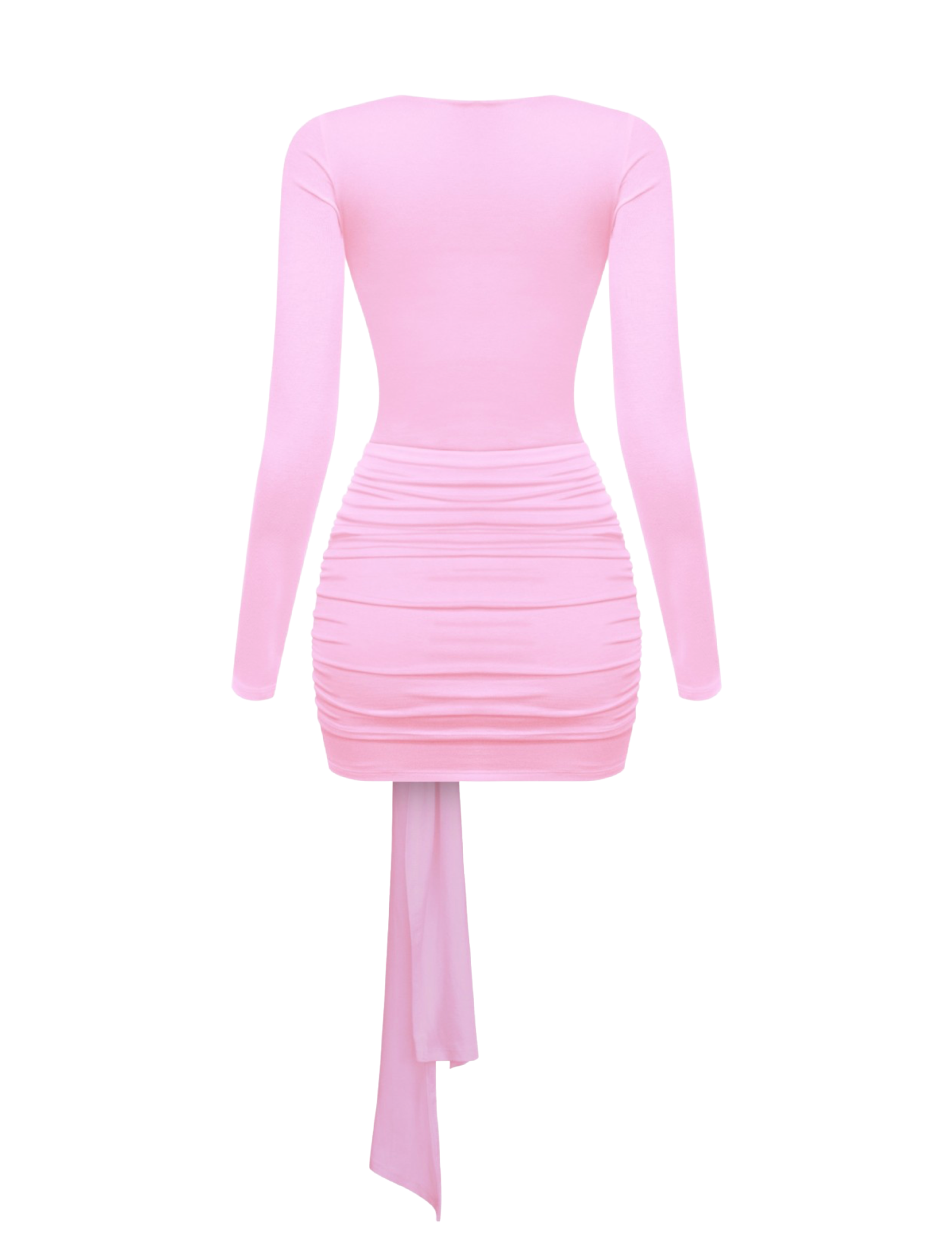 Lexi Long Sleeve Mini Dress (Pink)