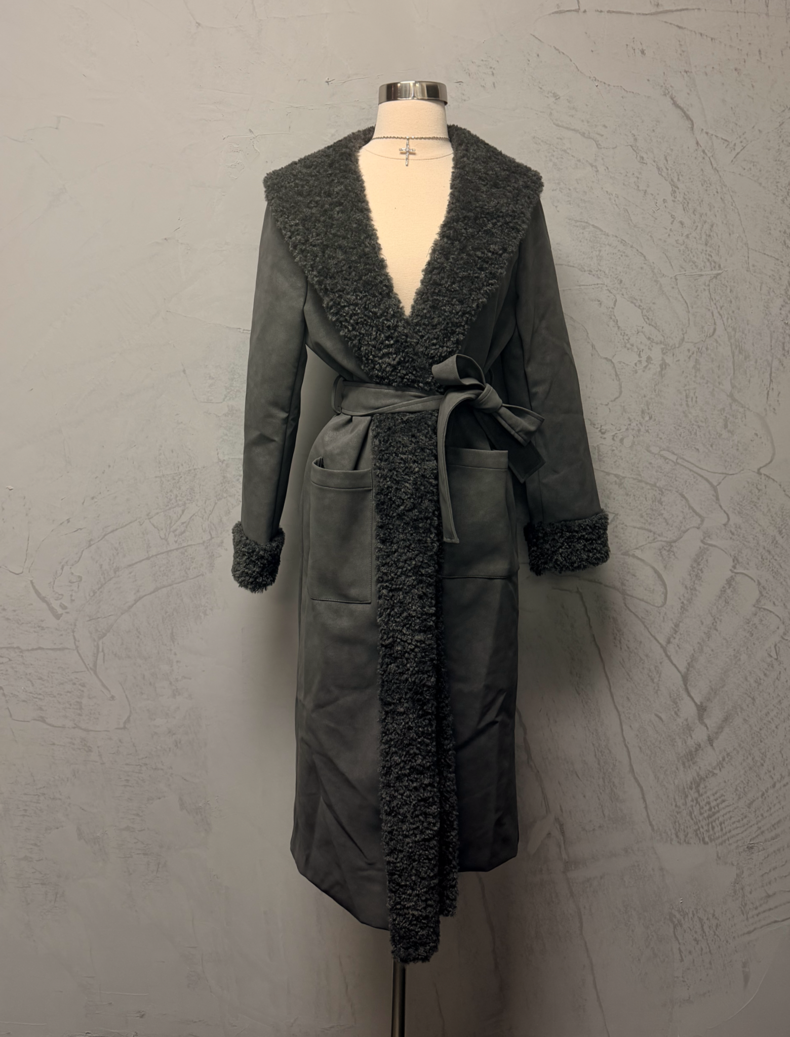 Norman Trench Coat (Charcoal Grey)