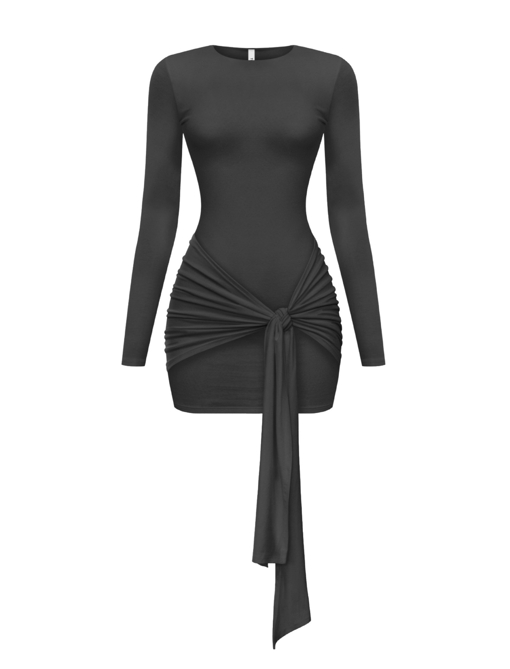 Lexi Long Sleeve Mini Dress (Black)