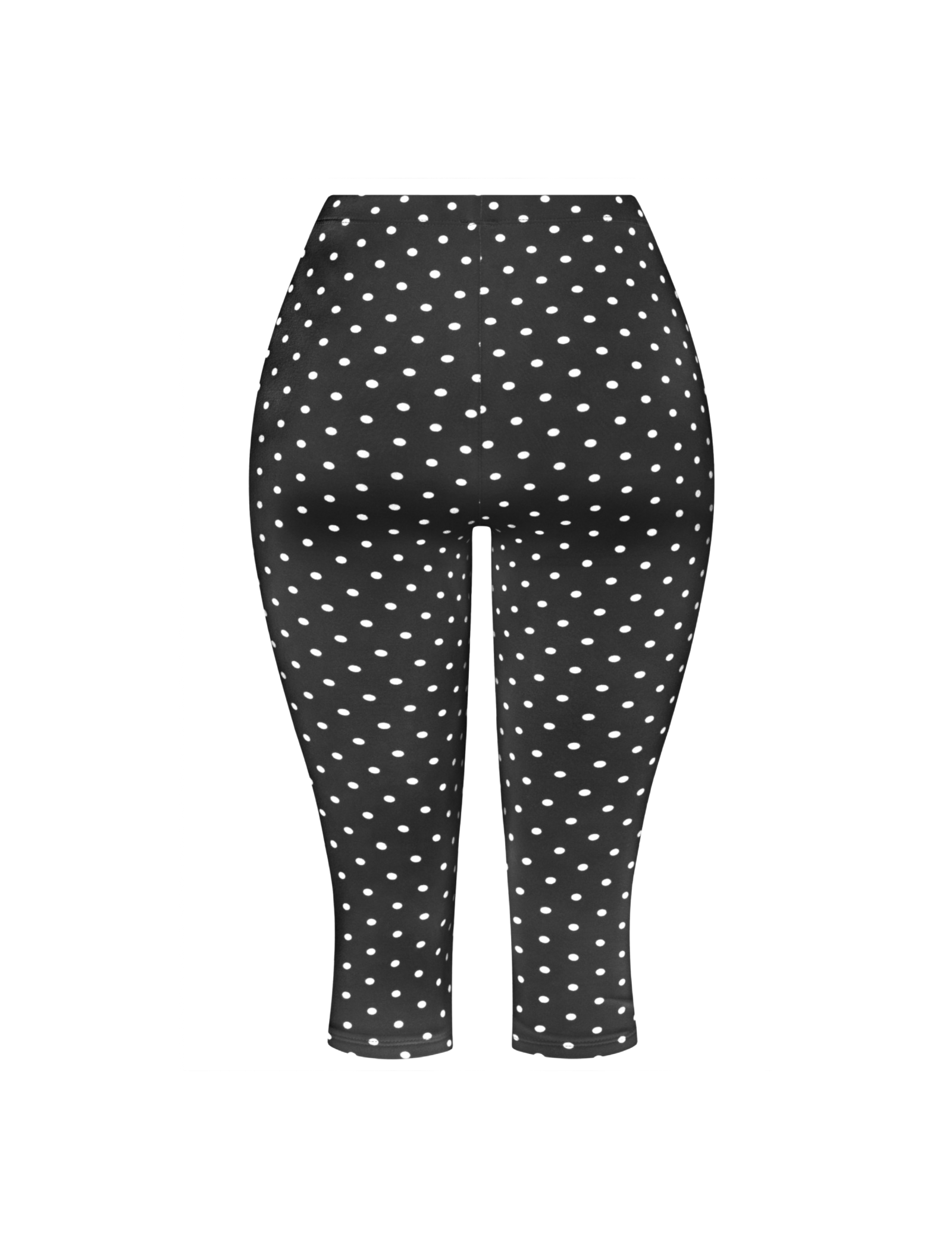 Cara Capri Leggings (Black Polka Dot)