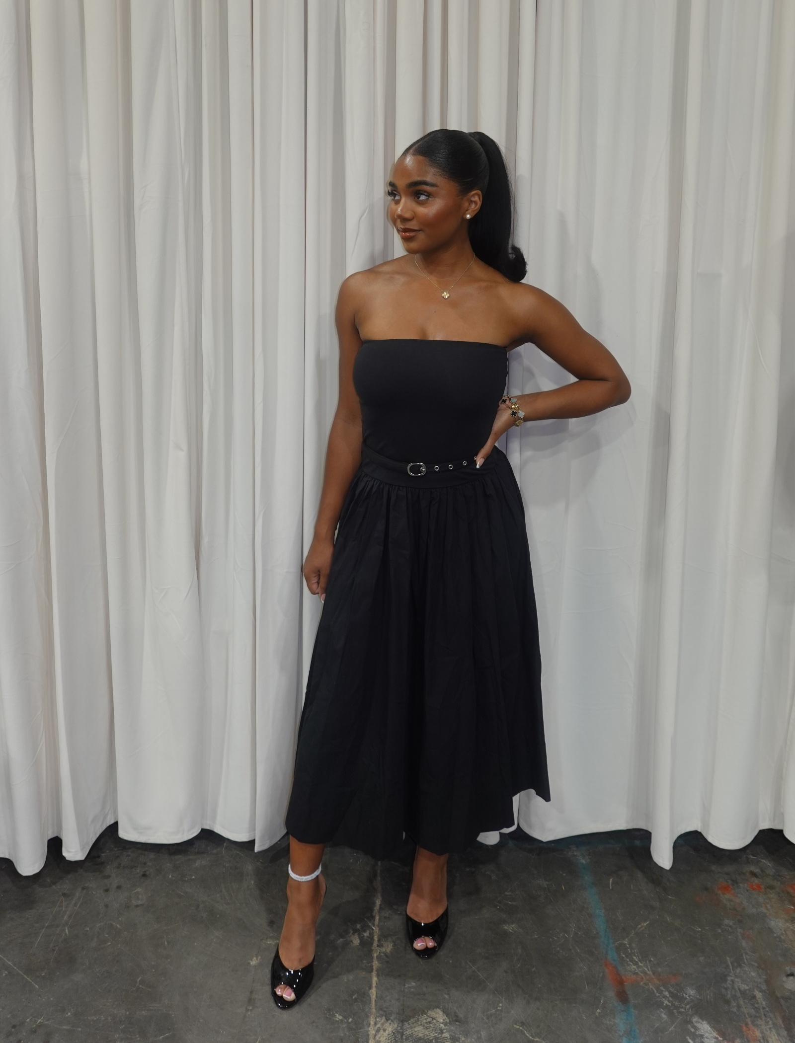 black tube maxi dress Sorority Formal | Karma Strapless Dress 10% Elastane Elegant Black Tube Maxi Dress