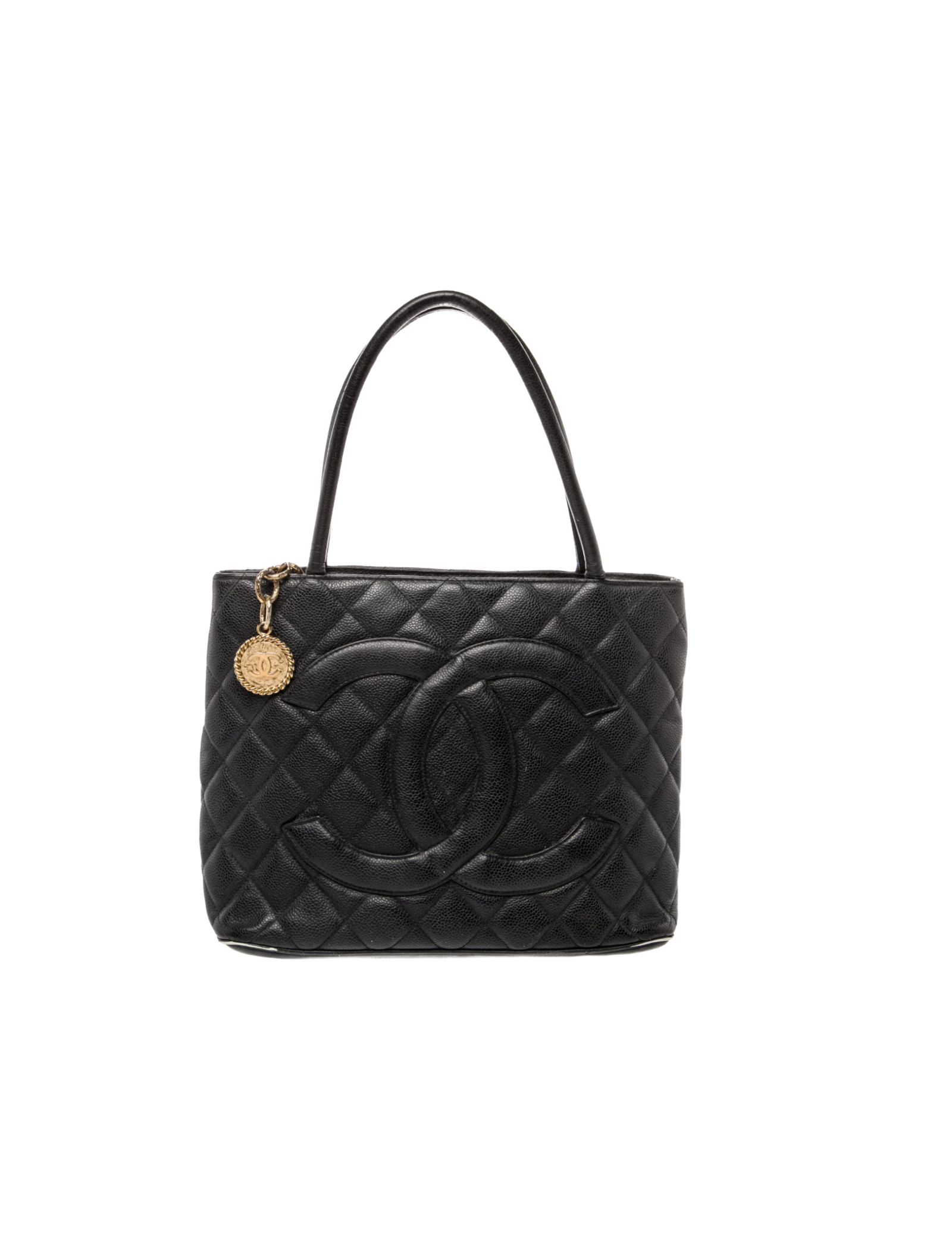 Chanel Medallion Tote Bag (Black/Gold)