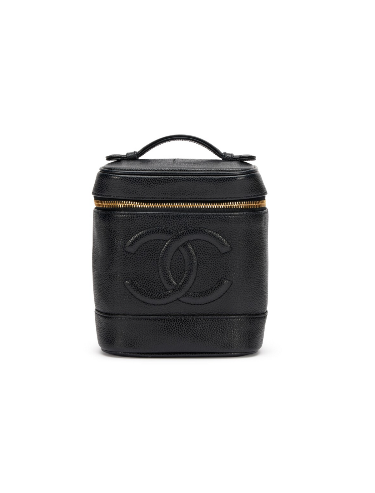 Chanel Caviar Leather CC Vanity Case (Black)