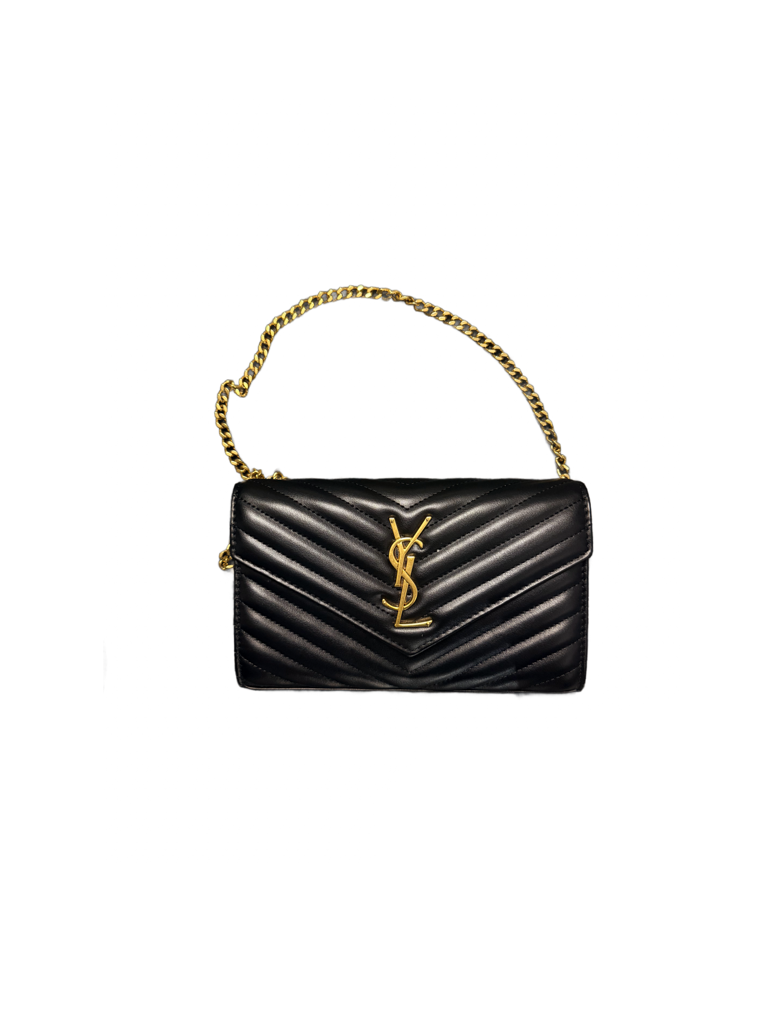 Laurent Crossbody Bag (Black/Gold)