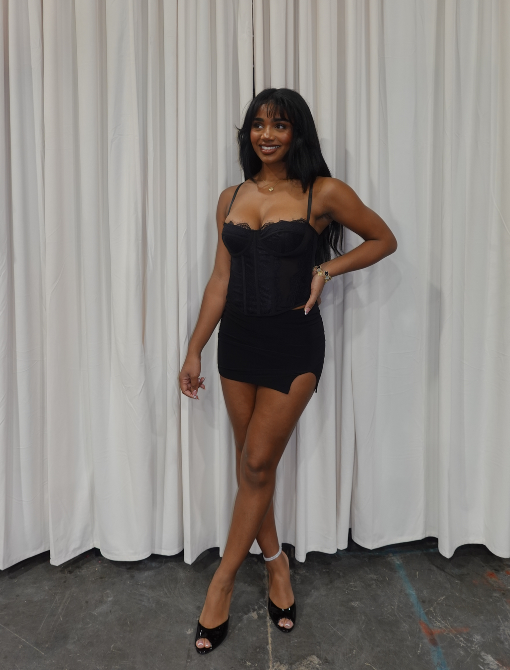 Aria Corset Top (Black)