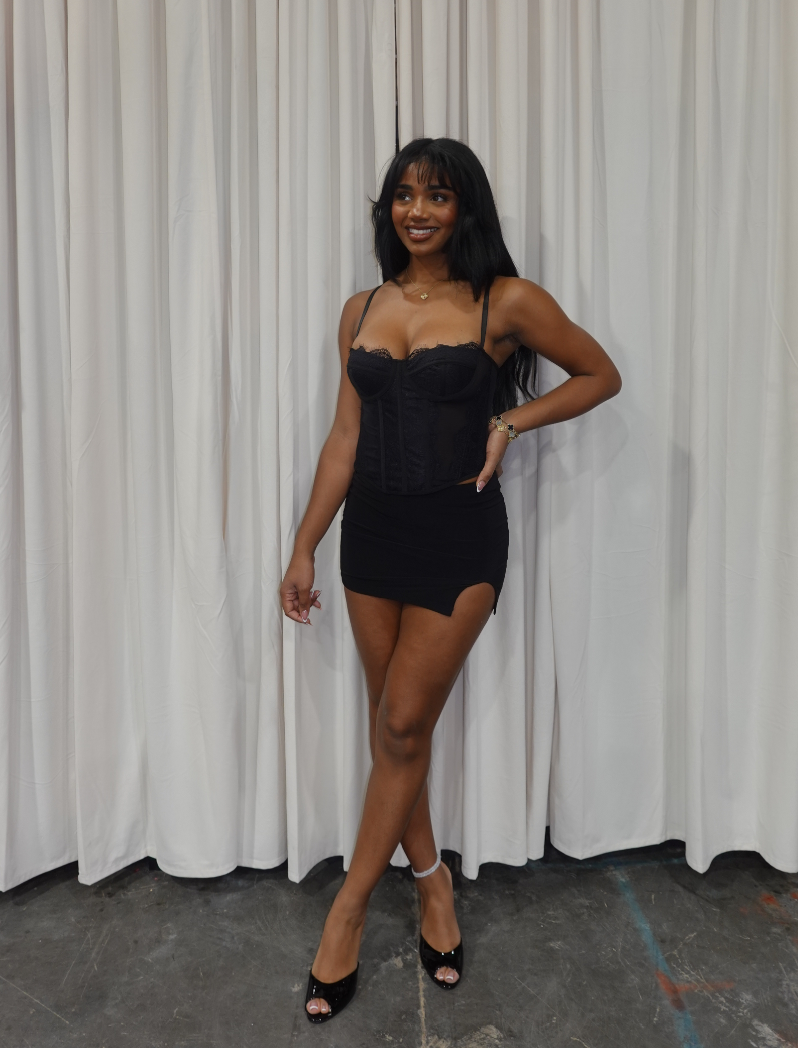 Aria Corset Top (Black)