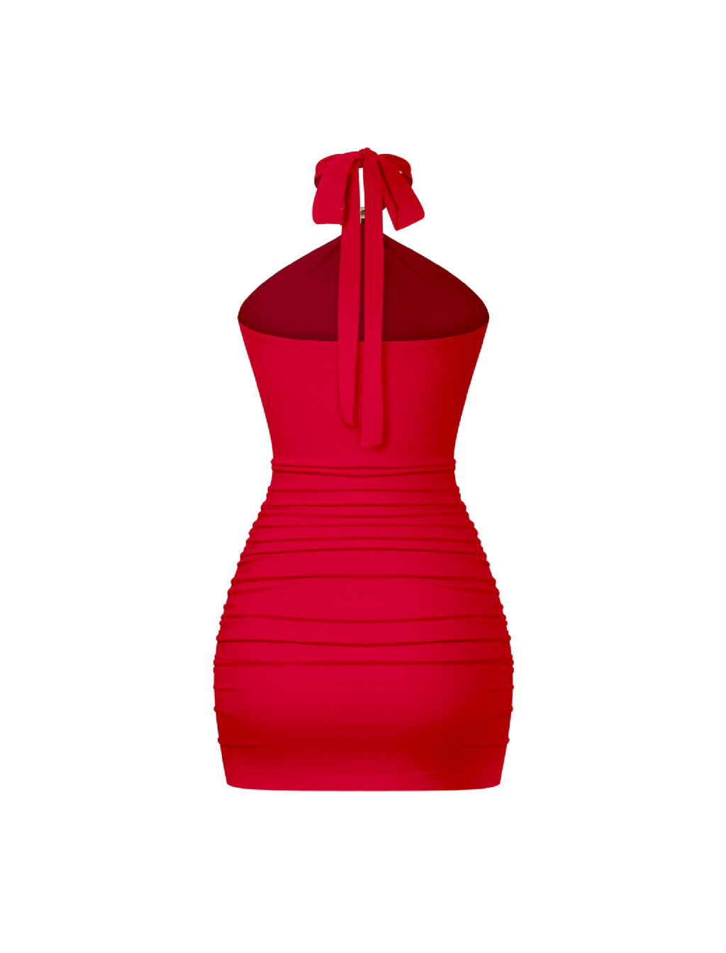 Katiana Halter Mini Dress (Red)