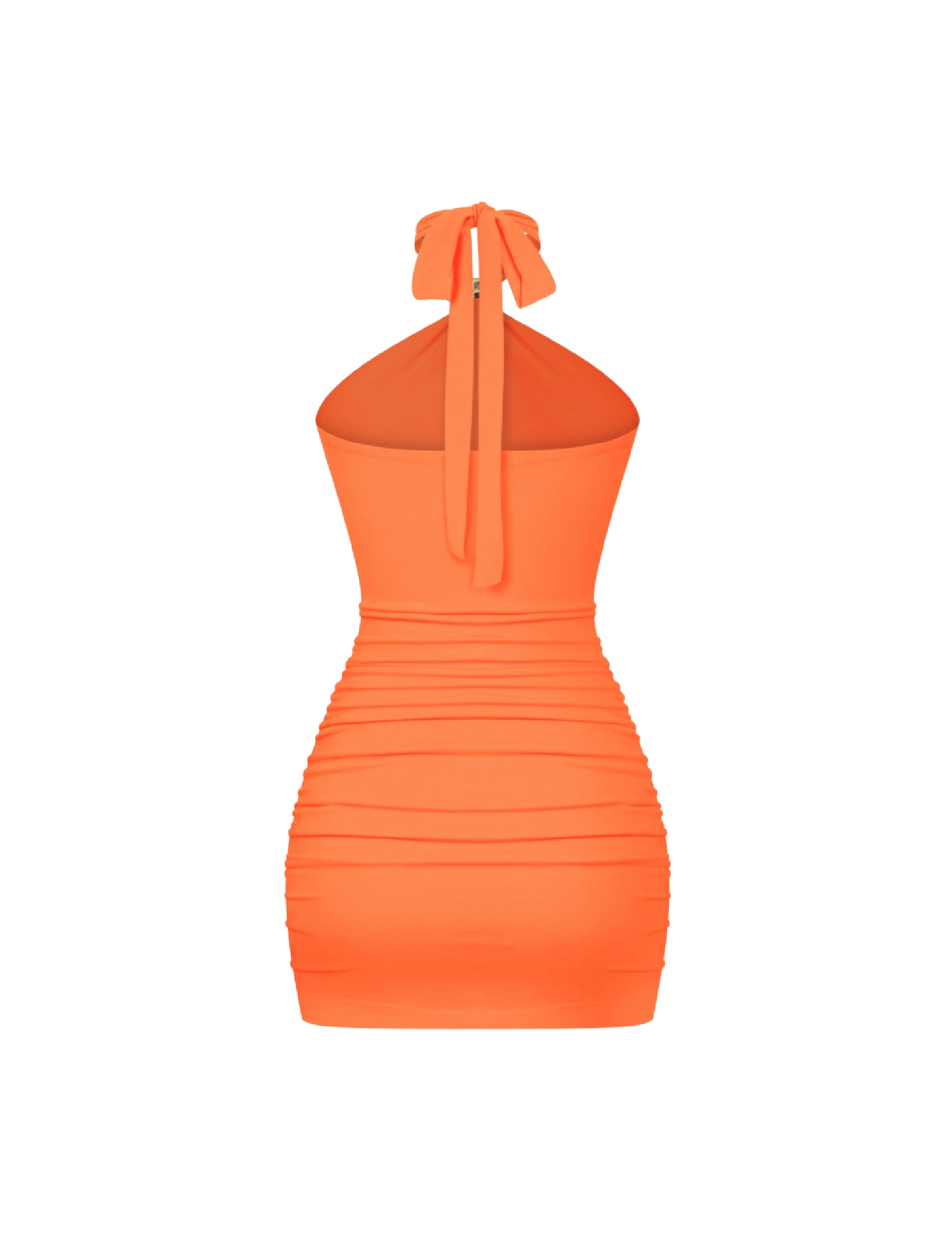 Katiana Halter Mini Dress (Orange)