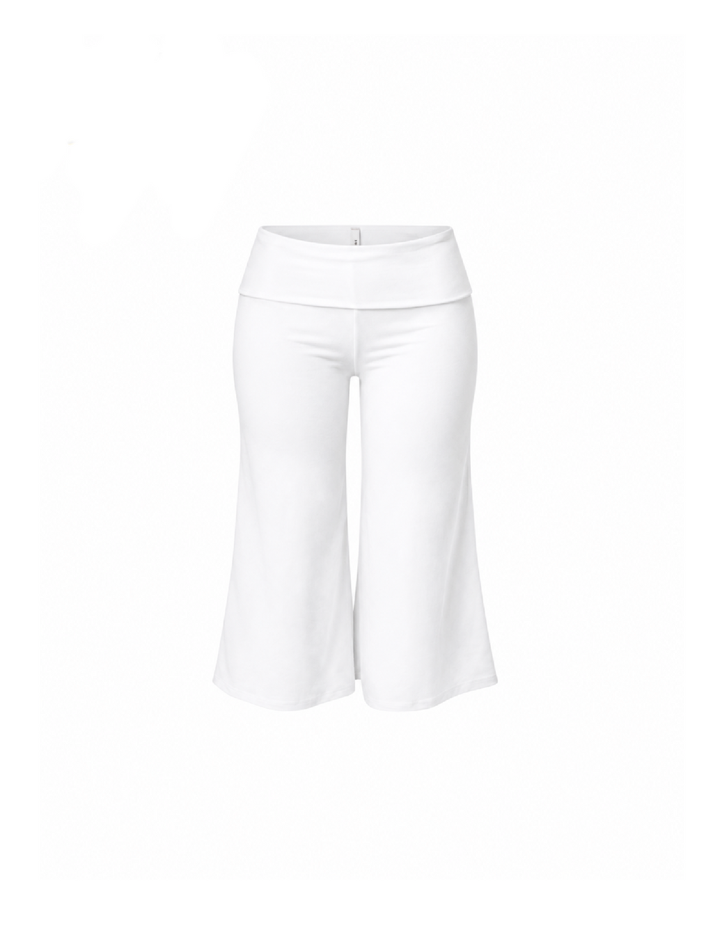 Kei Foldover Gaucho Pants (White)