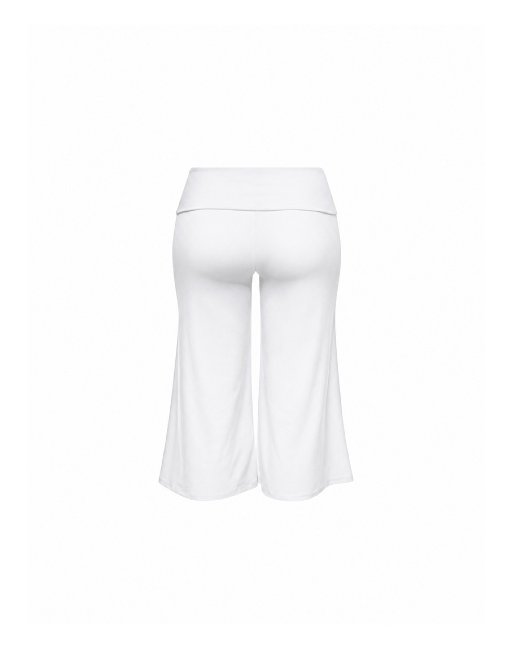 Kei Foldover Gaucho Pants (White)