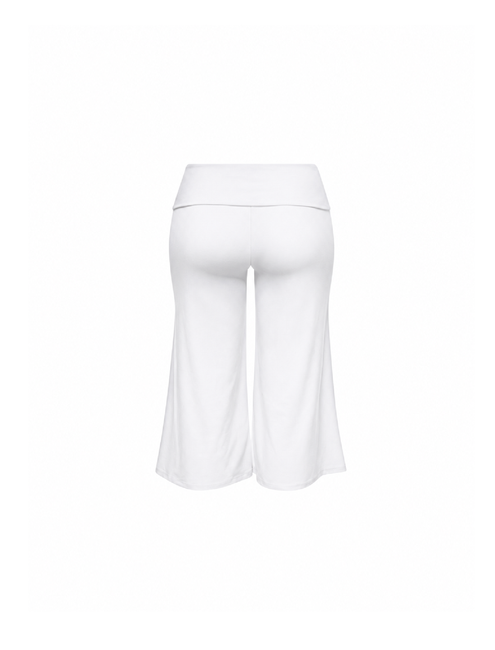 Kei Foldover Gaucho Pants (White)