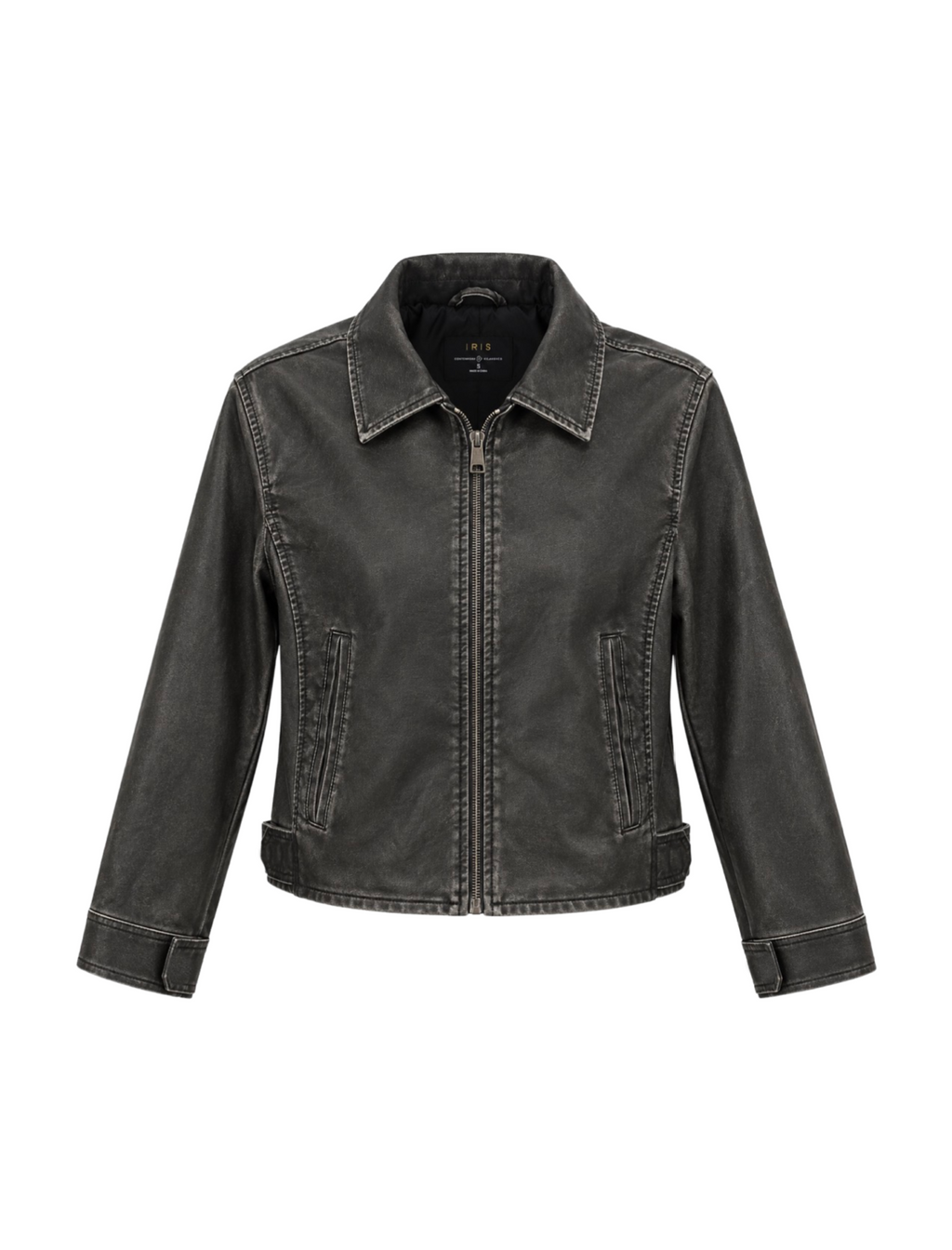 Michael Faux Leather Jacket (Black)