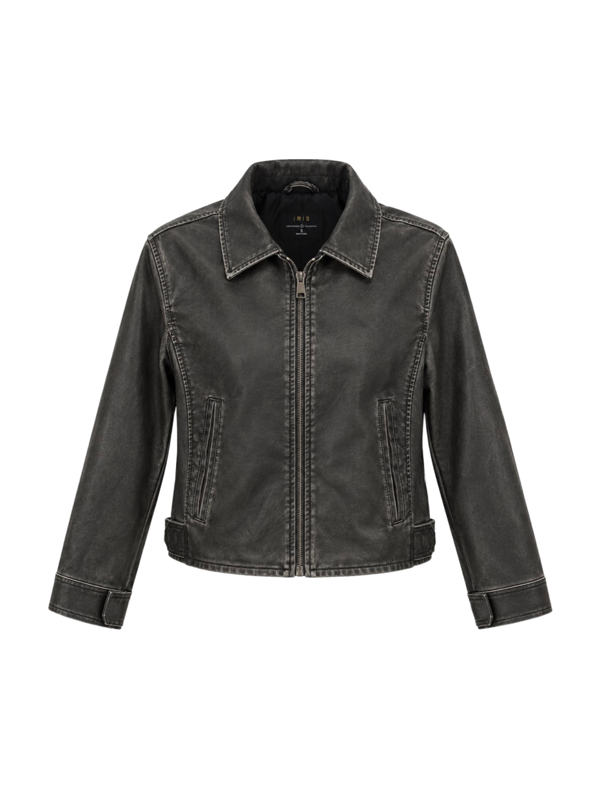 Michael Faux Leather Jacket (Black)