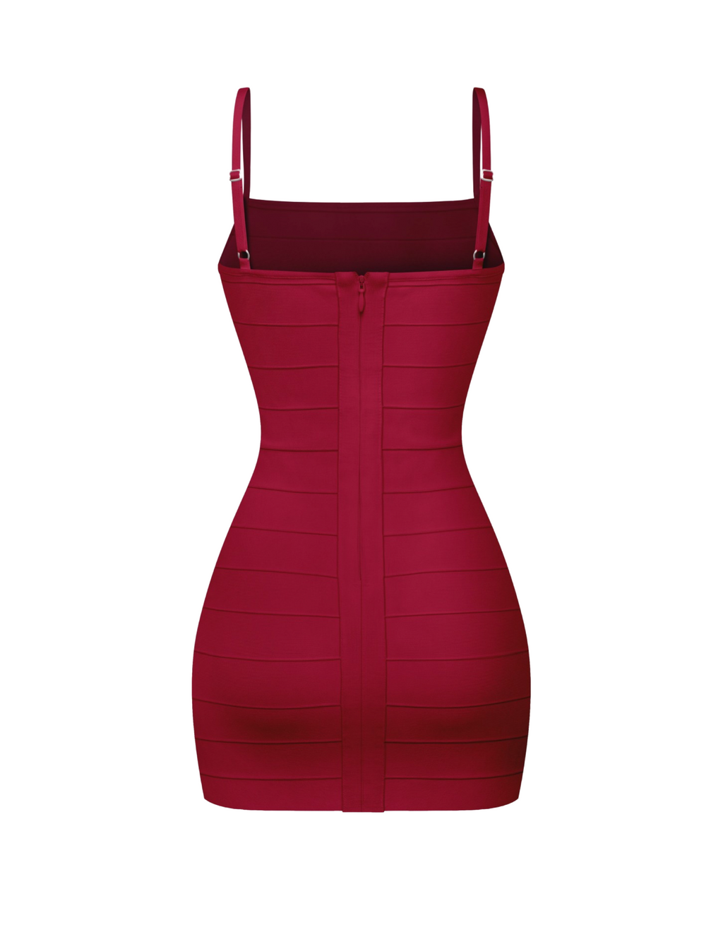 Violetta Bandage Mini Dress (Burgundy)