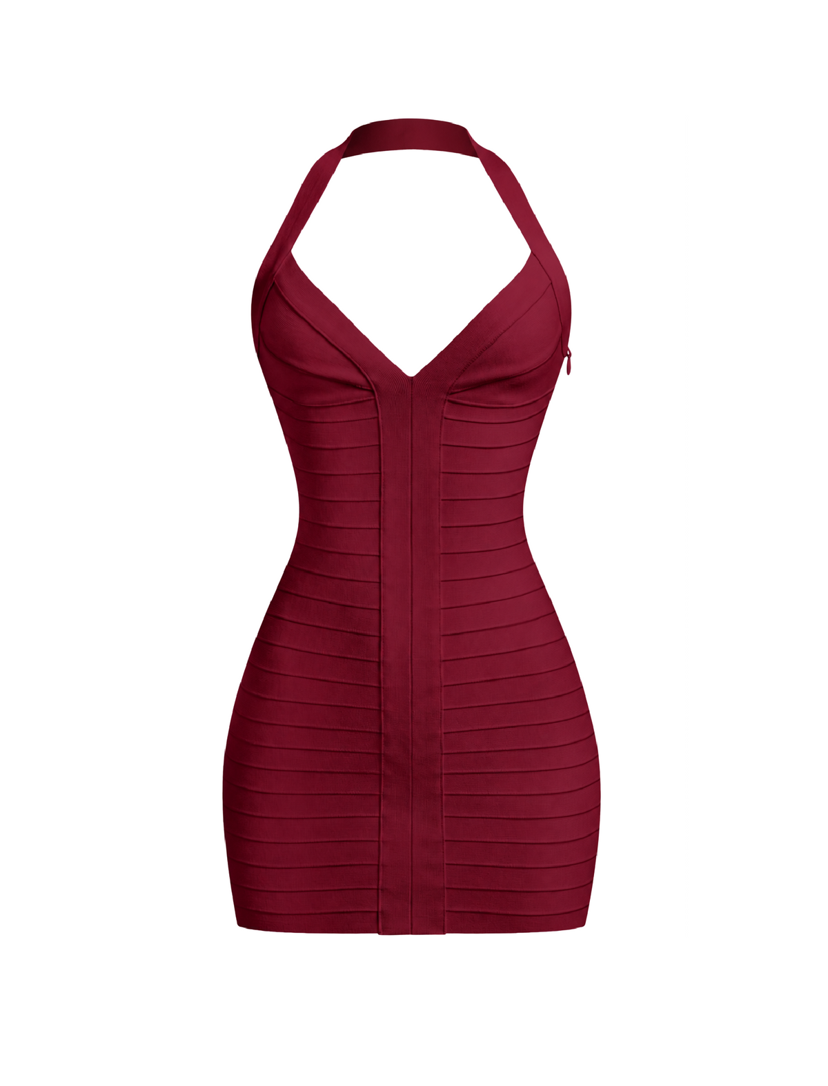 Cici Bandage Dress (Wine Red)