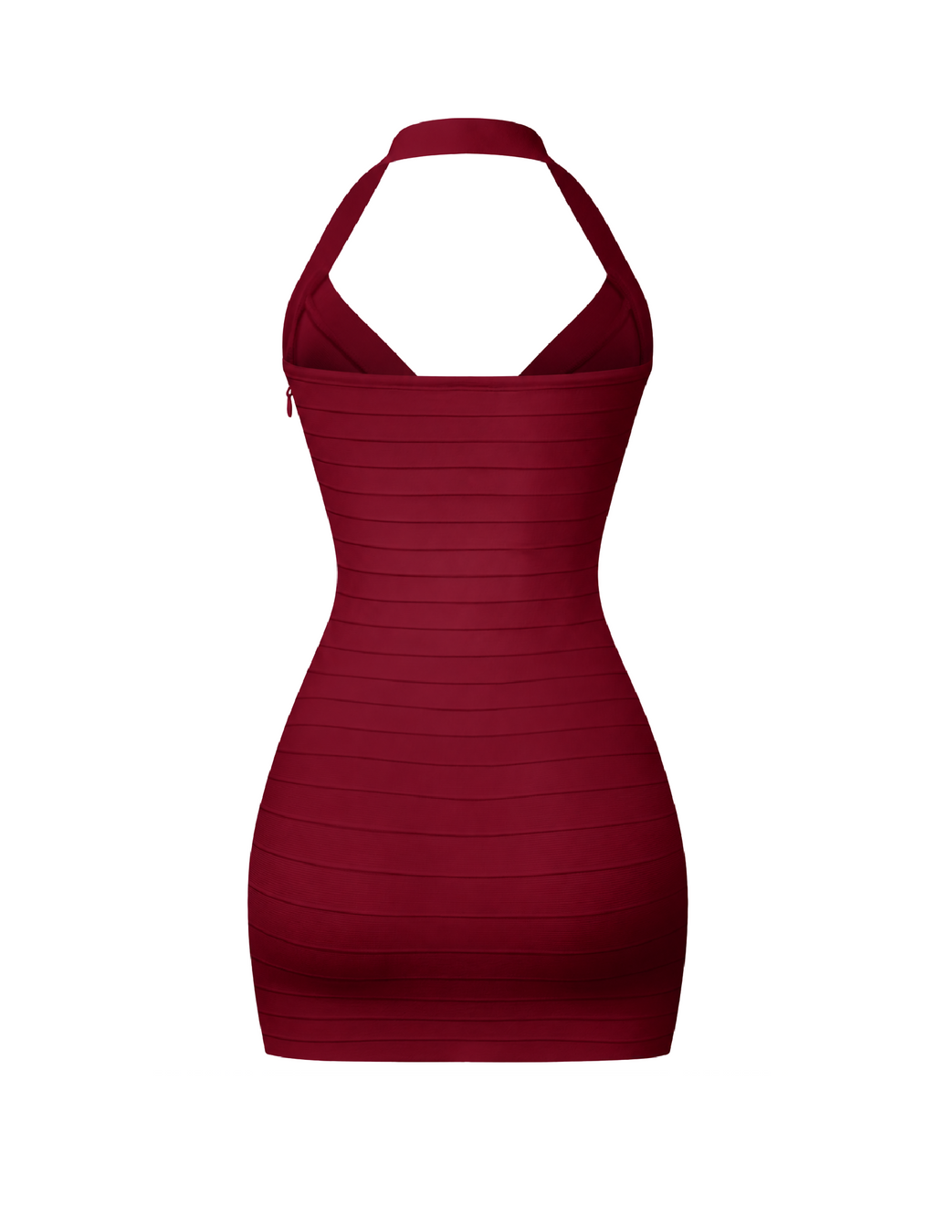 Cici Bandage Dress (Wine Red)