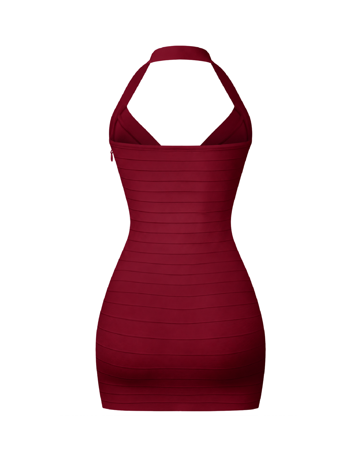 Cici Bandage Dress (Wine Red)