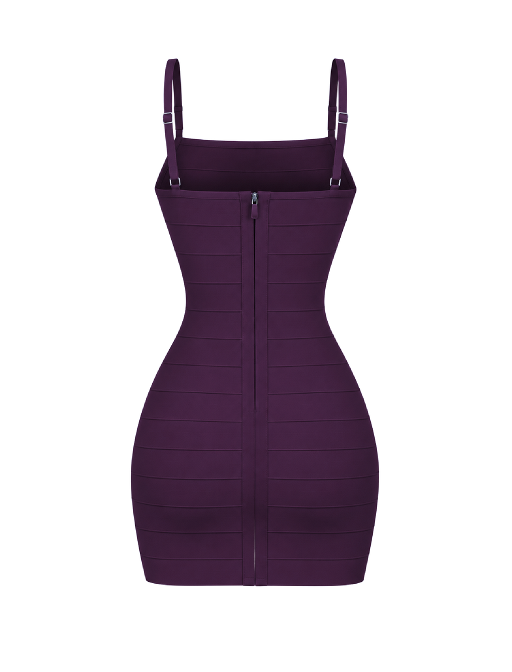 Violetta Bandage Mini Dress (Plum Purple)