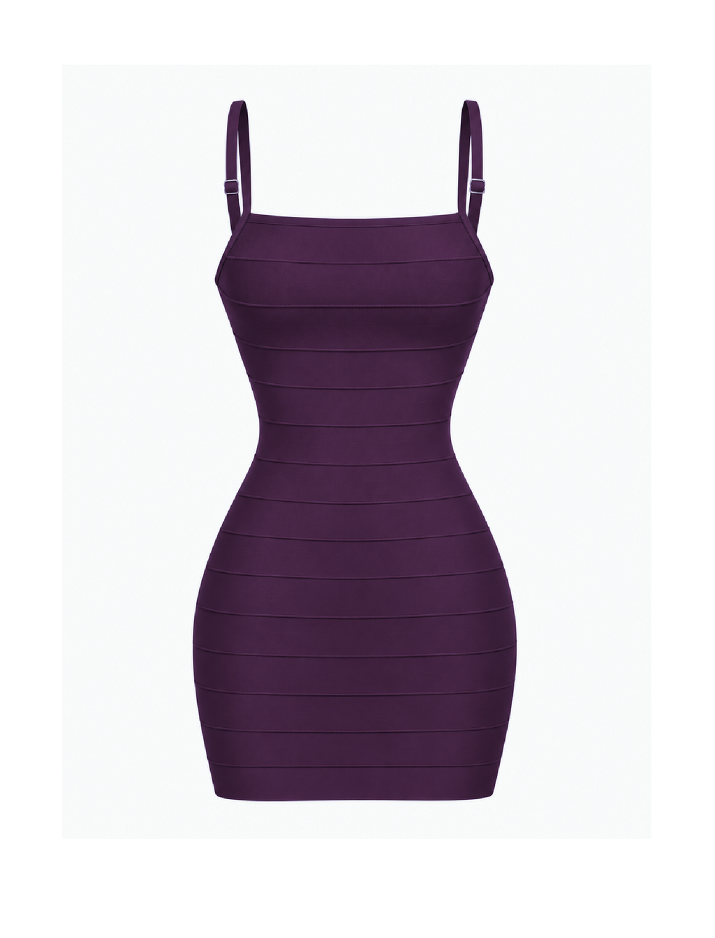 Violetta Bandage Mini Dress (Plum Purple)