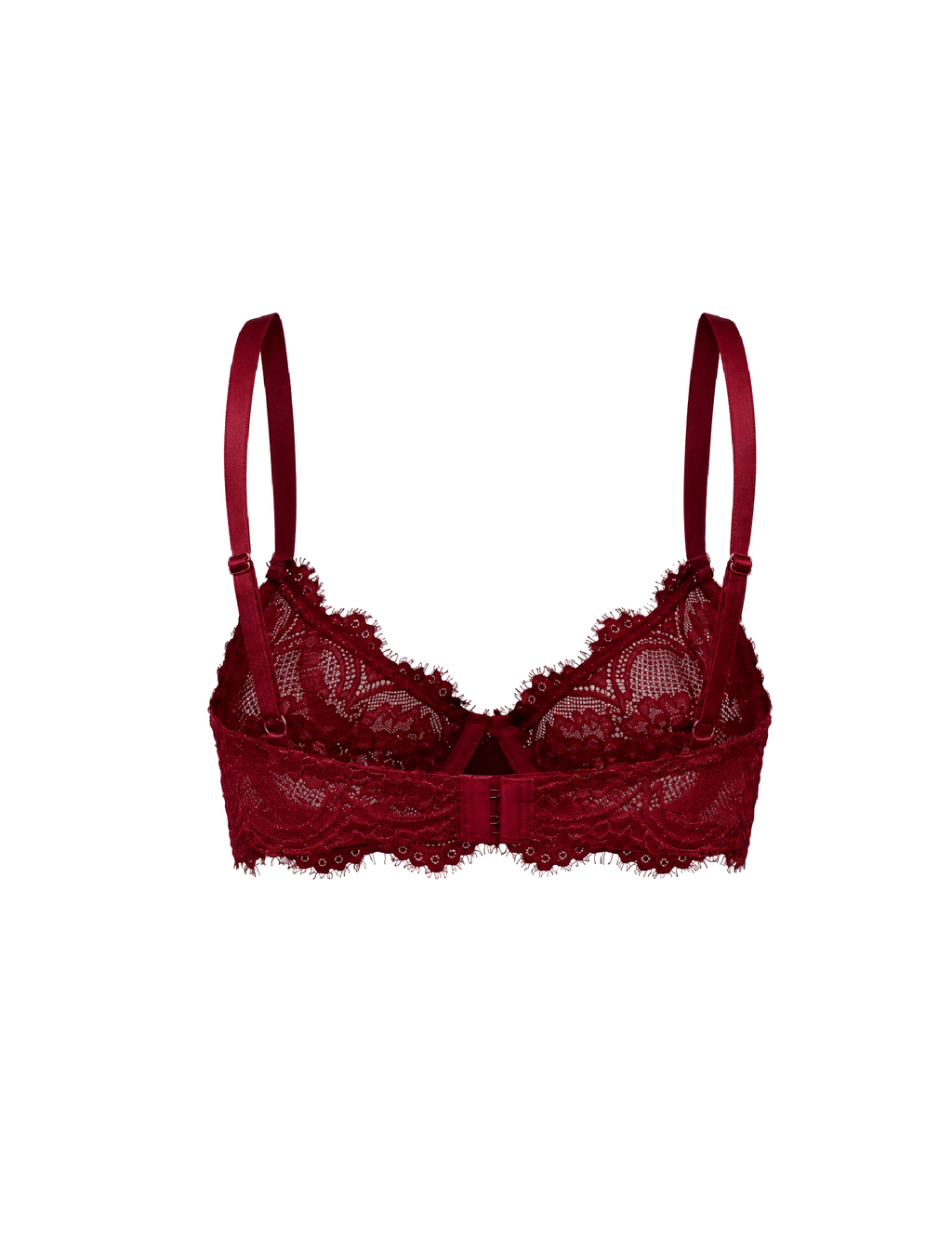 Kyrie Lace Bra (Burgundy Red)