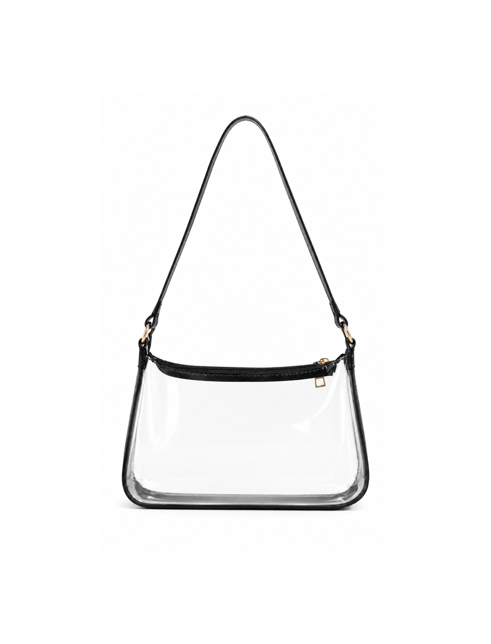 Yera Shoulder Bag (Black Croc/Clear)