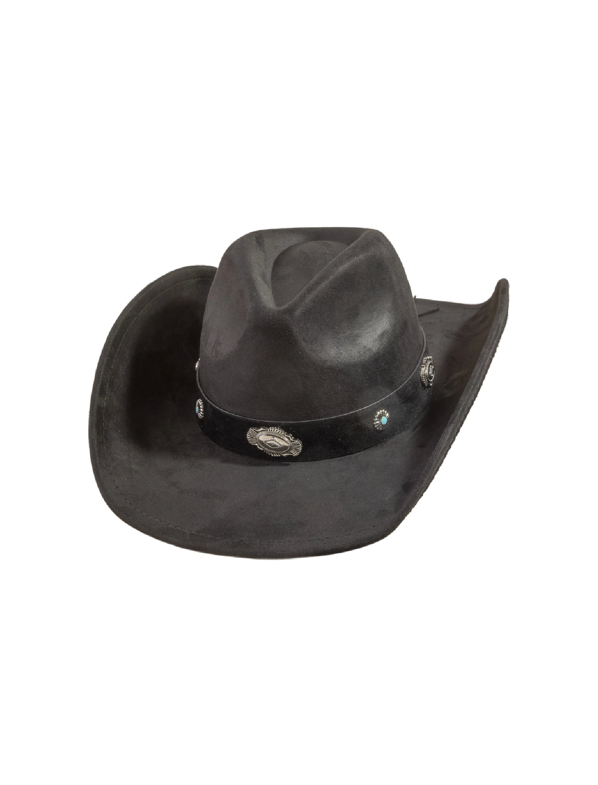 Maria Cowgirl Hat (Black/Turquoise)