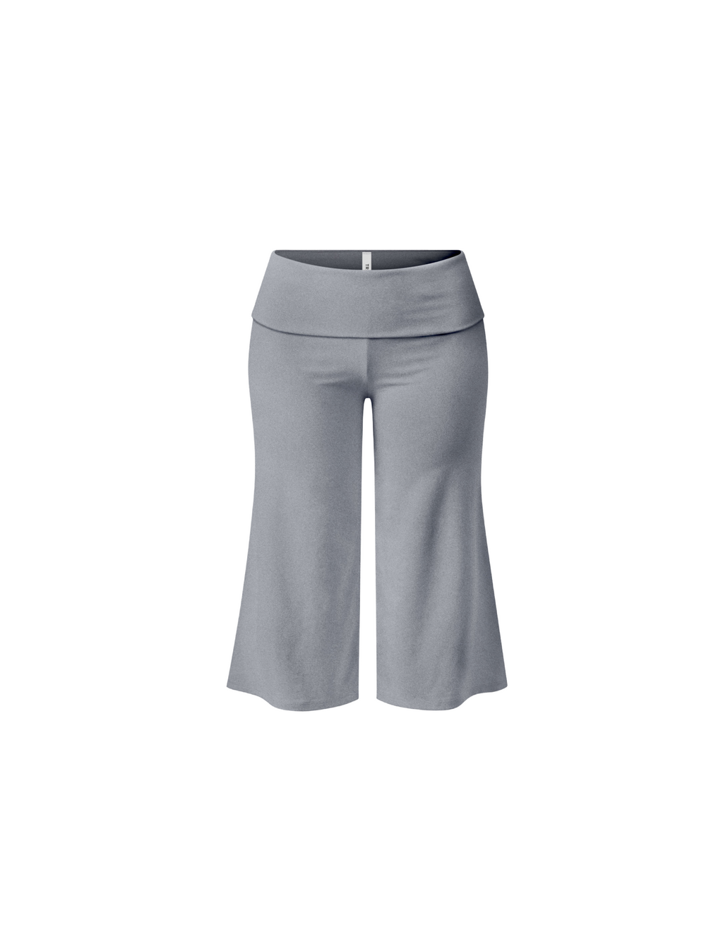 Kei Foldover Gaucho Pants (Heather Grey)