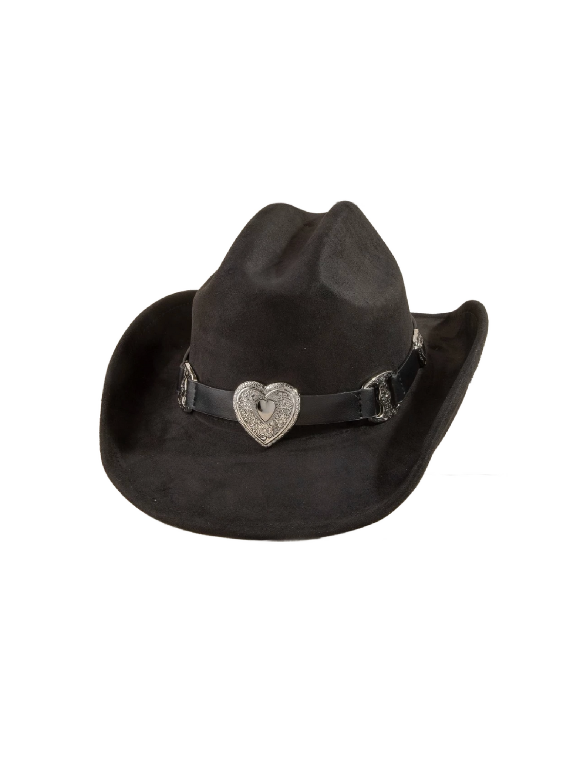 Valeria Cowgirl Hat (Black/Silver)