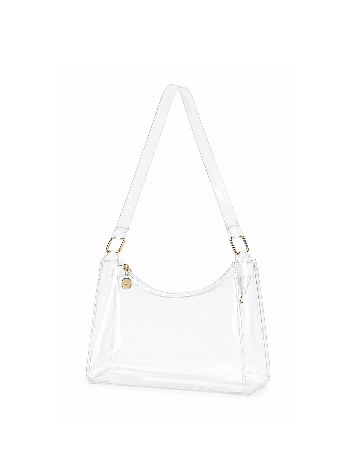 Karol Shoulder Bag (Clear/Gold)