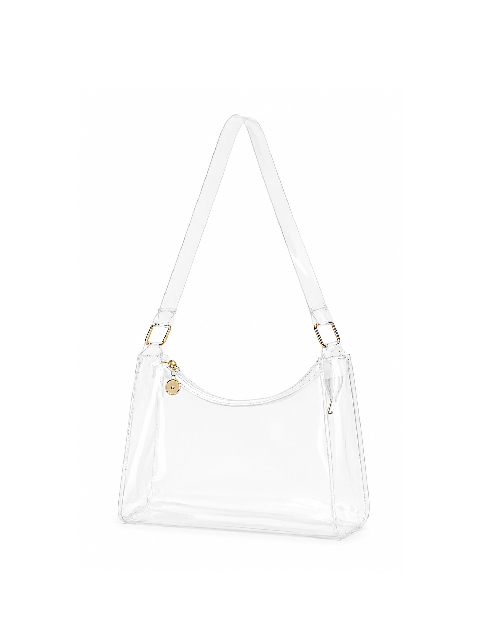 Karol Shoulder Bag (Clear/Gold)