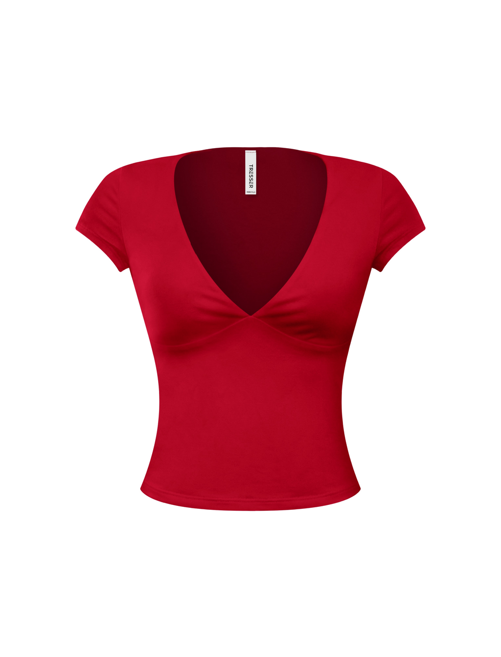 Parton Deep V Top (Dark Red)