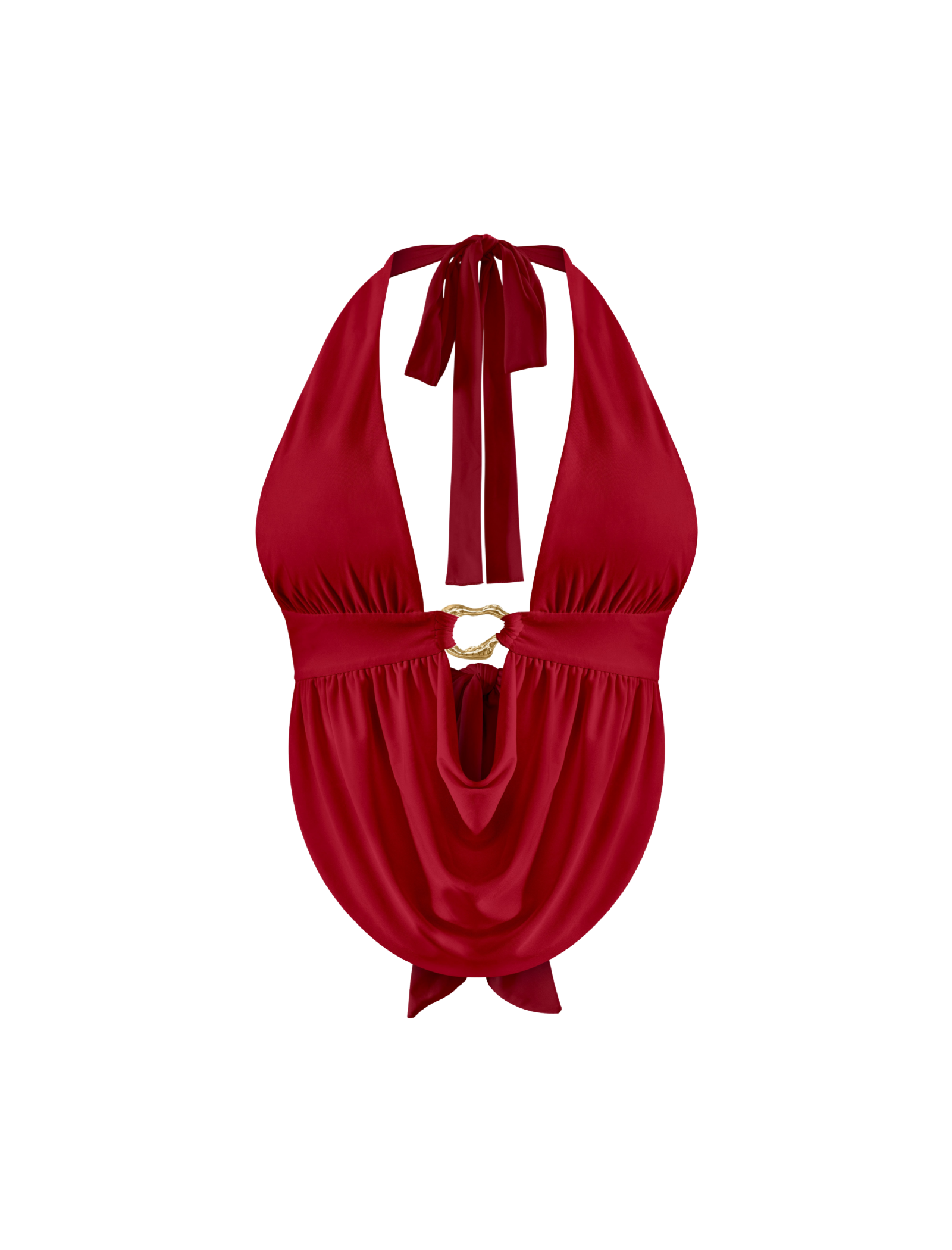 Argent Halter Top (Dark Red)