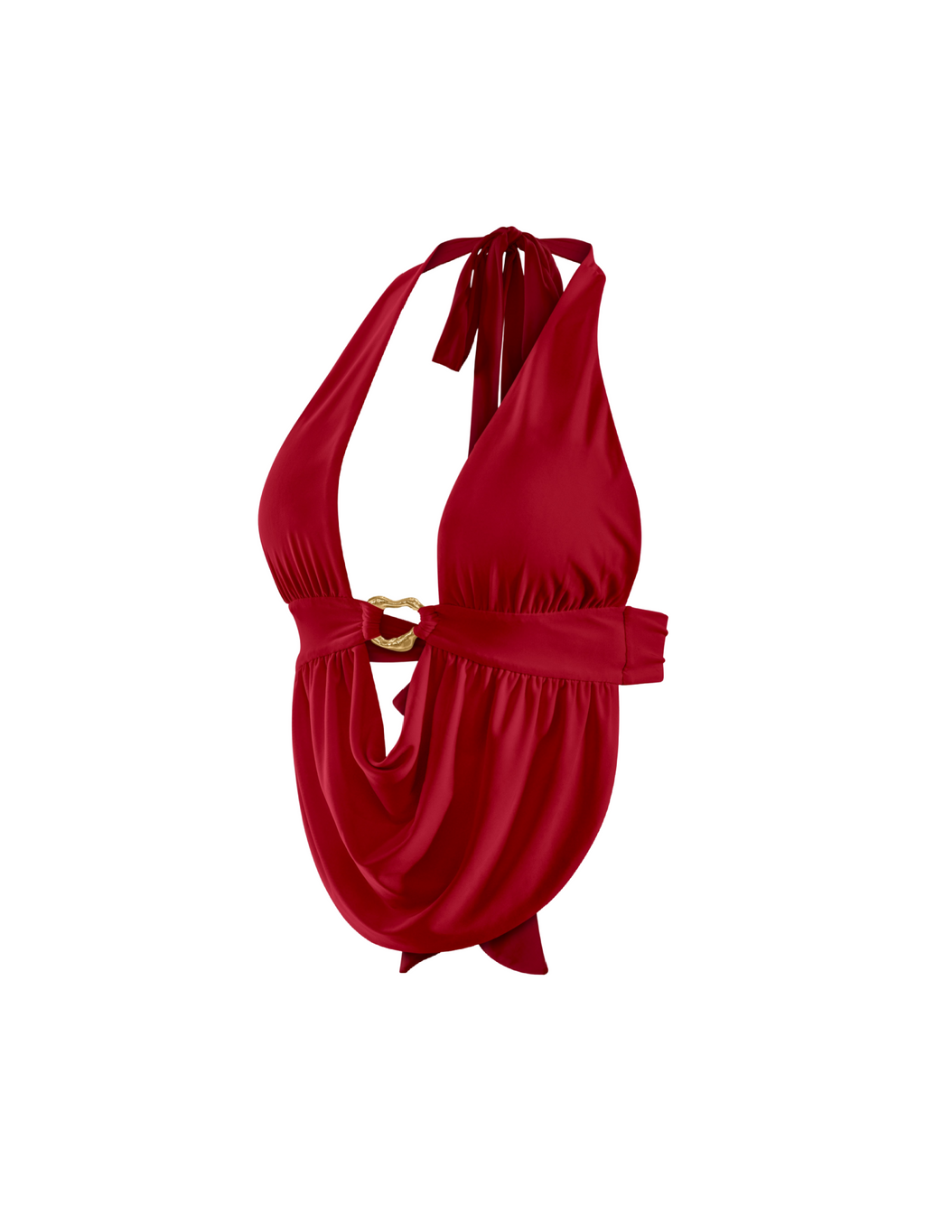 Argent Halter Top (Dark Red)