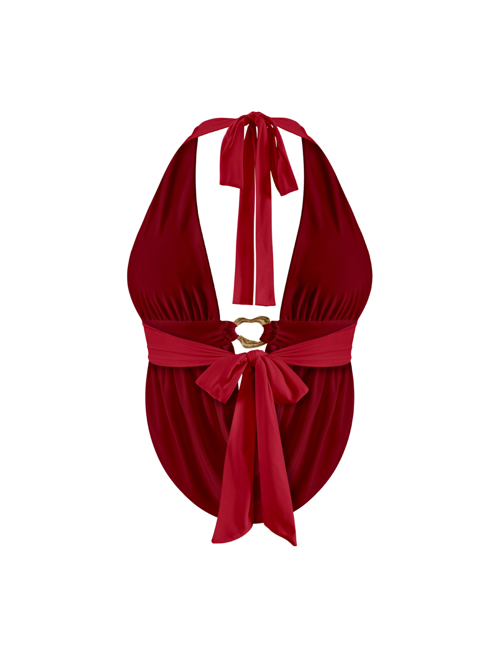 Argent Halter Top (Dark Red)