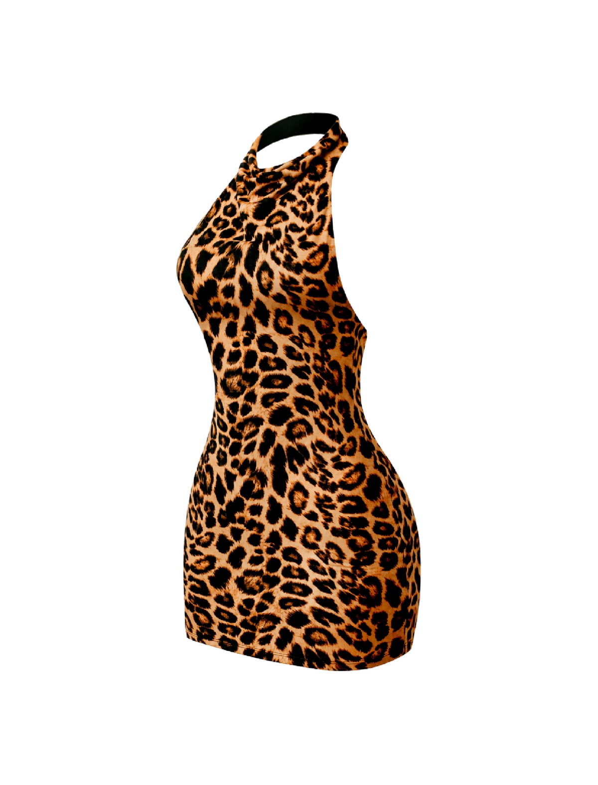 Viviana Halter Mini Dress (Black)