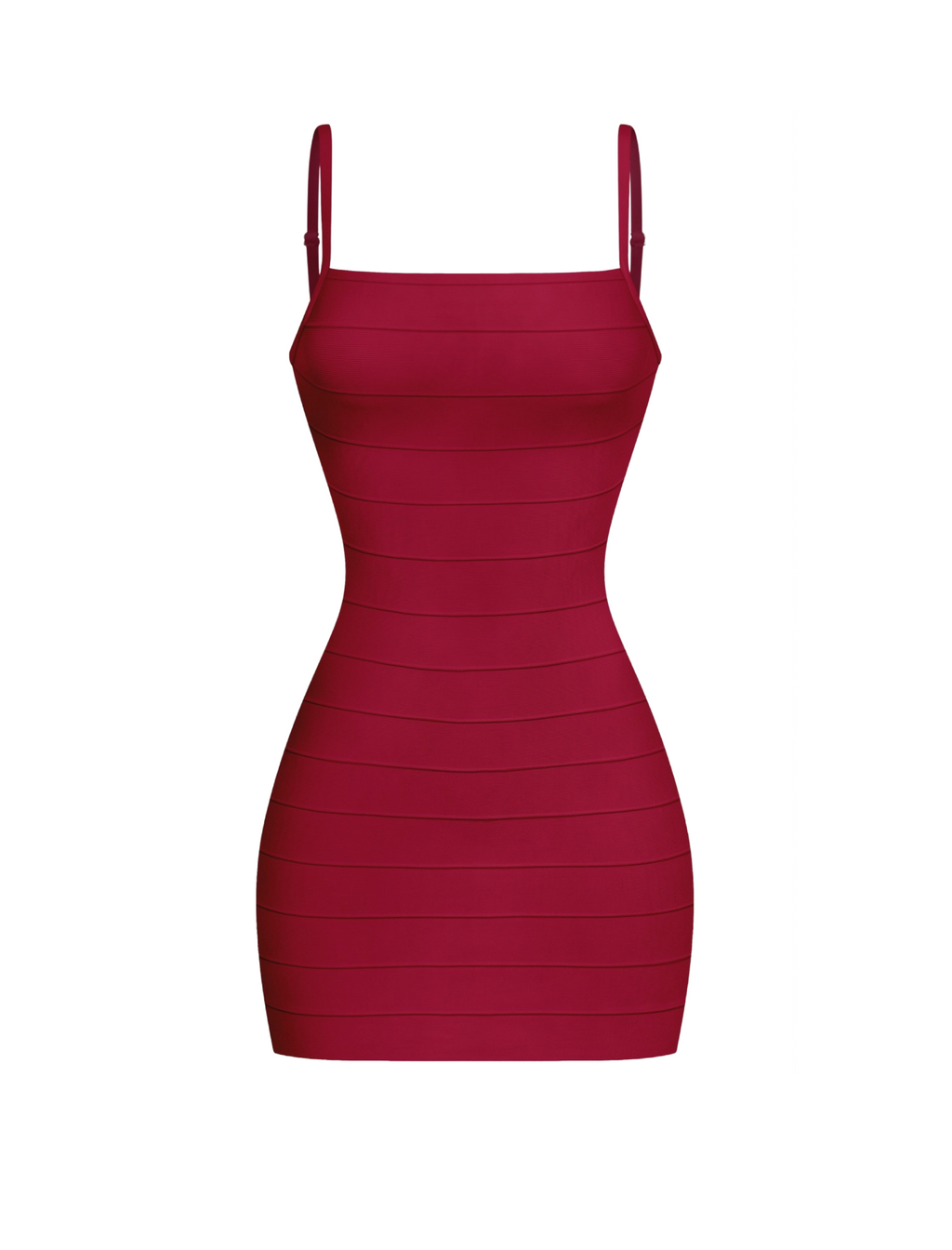 Violetta Bandage Mini Dress (Burgundy)