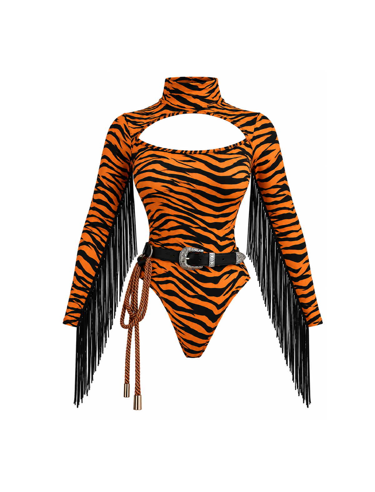 La Tigresa Cowgirl Costume (Orange/Black)