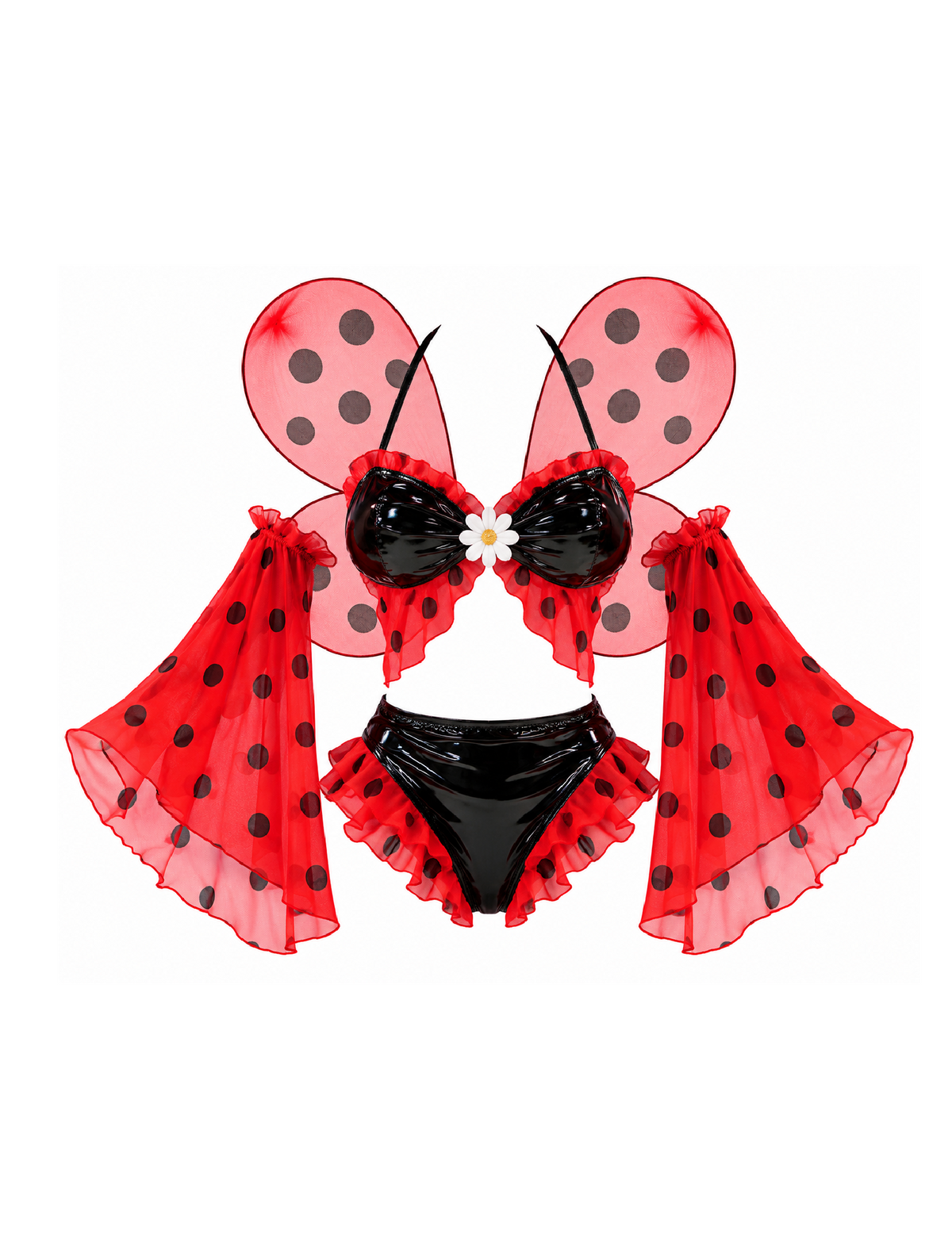 Little Miss Ladybug Costume (Red/Black)
