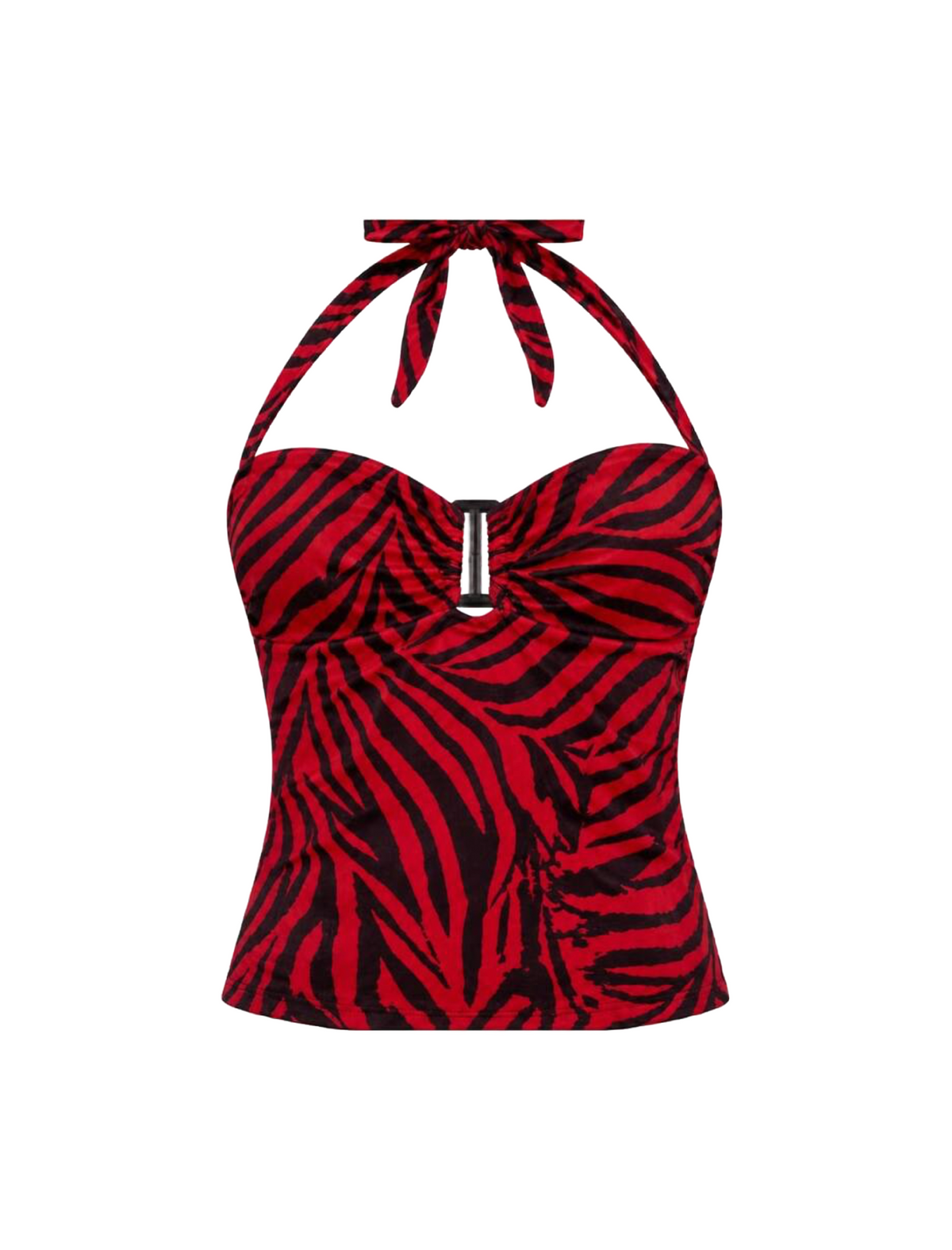 Obsession Halter Top (Red/Black)