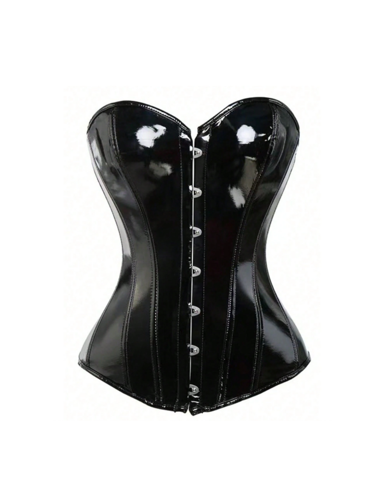 Cordella Faux Leather Top (Black)