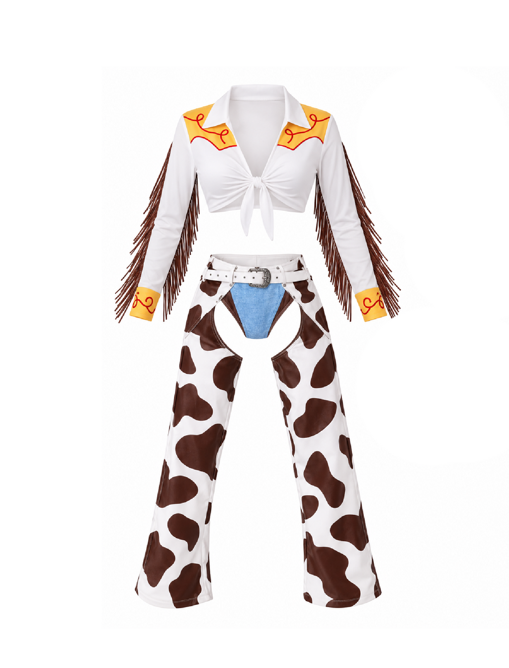 Jessie Cowgirl Costume (White Multi)