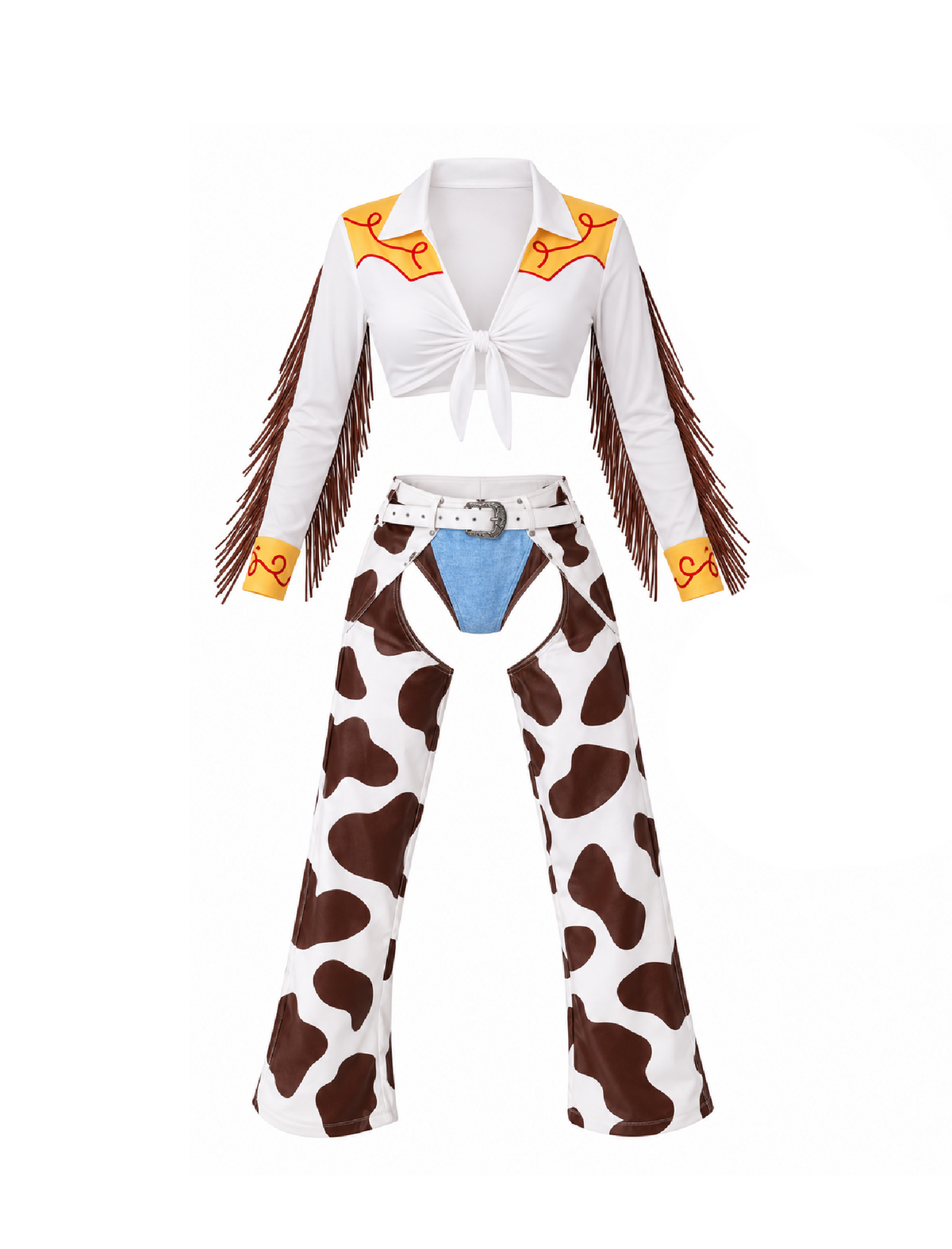Jessie Cowgirl Costume (White Multi)